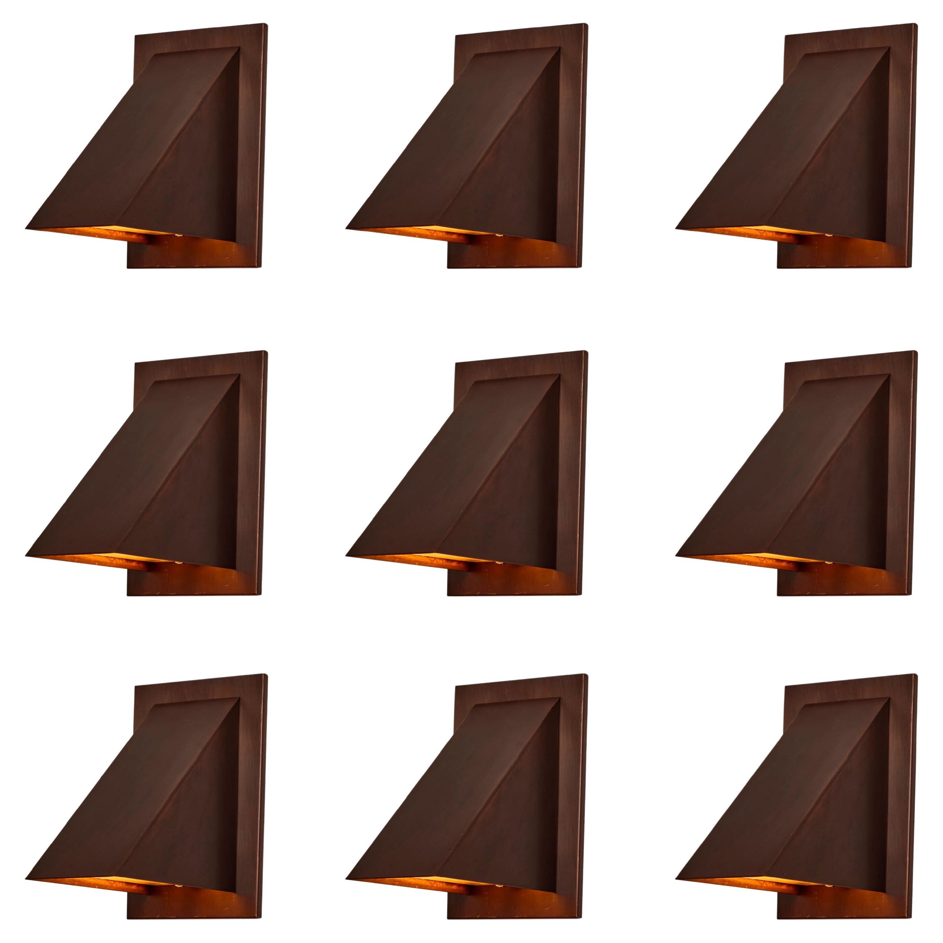 Aplique de pared de exterior "Oxid" marrón oscuro patinado de Jonas Bohlin para Örsjö