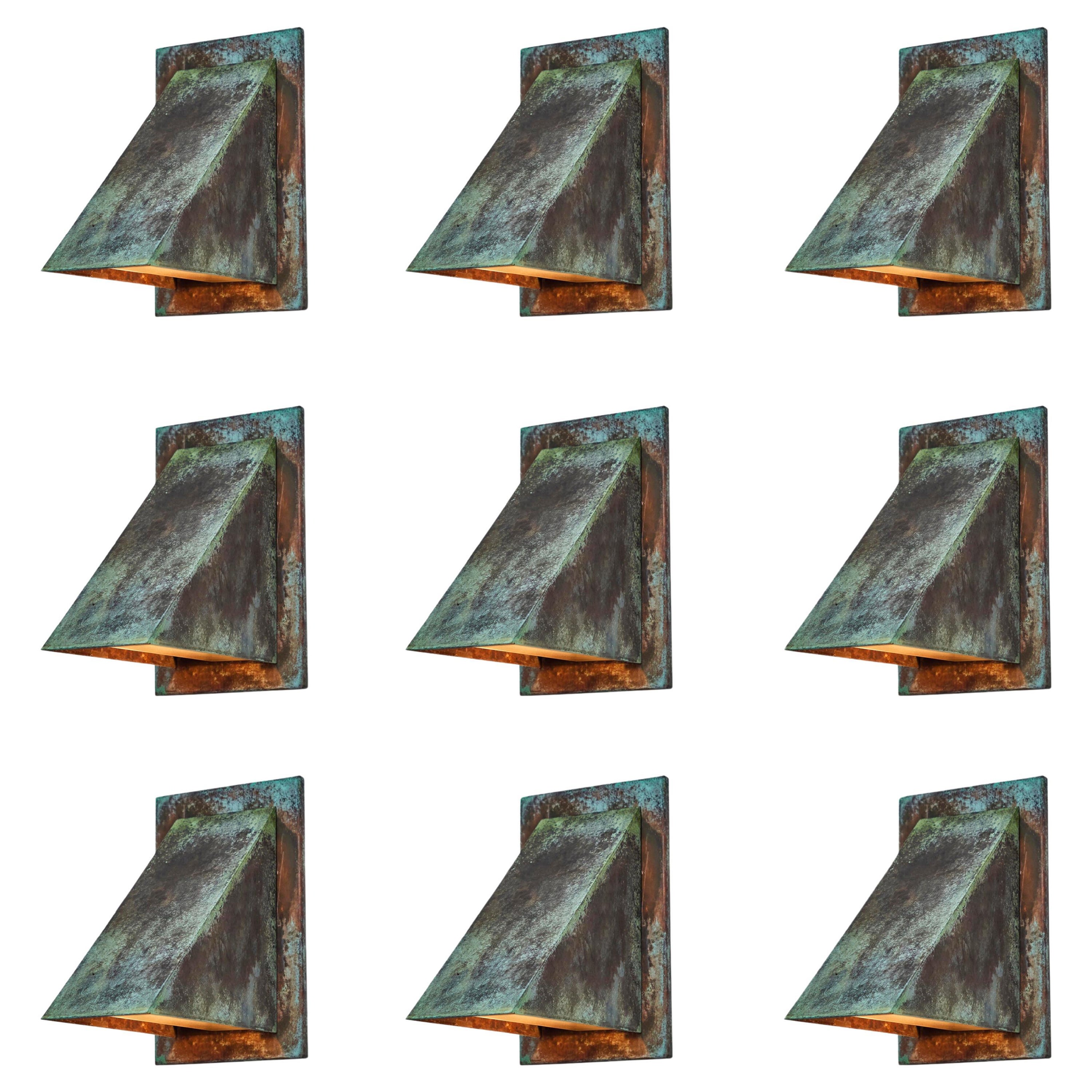 Lampada da parete per esterni di Jonas Bohlin 'Oxid' con patina scura per Örsjö in vendita