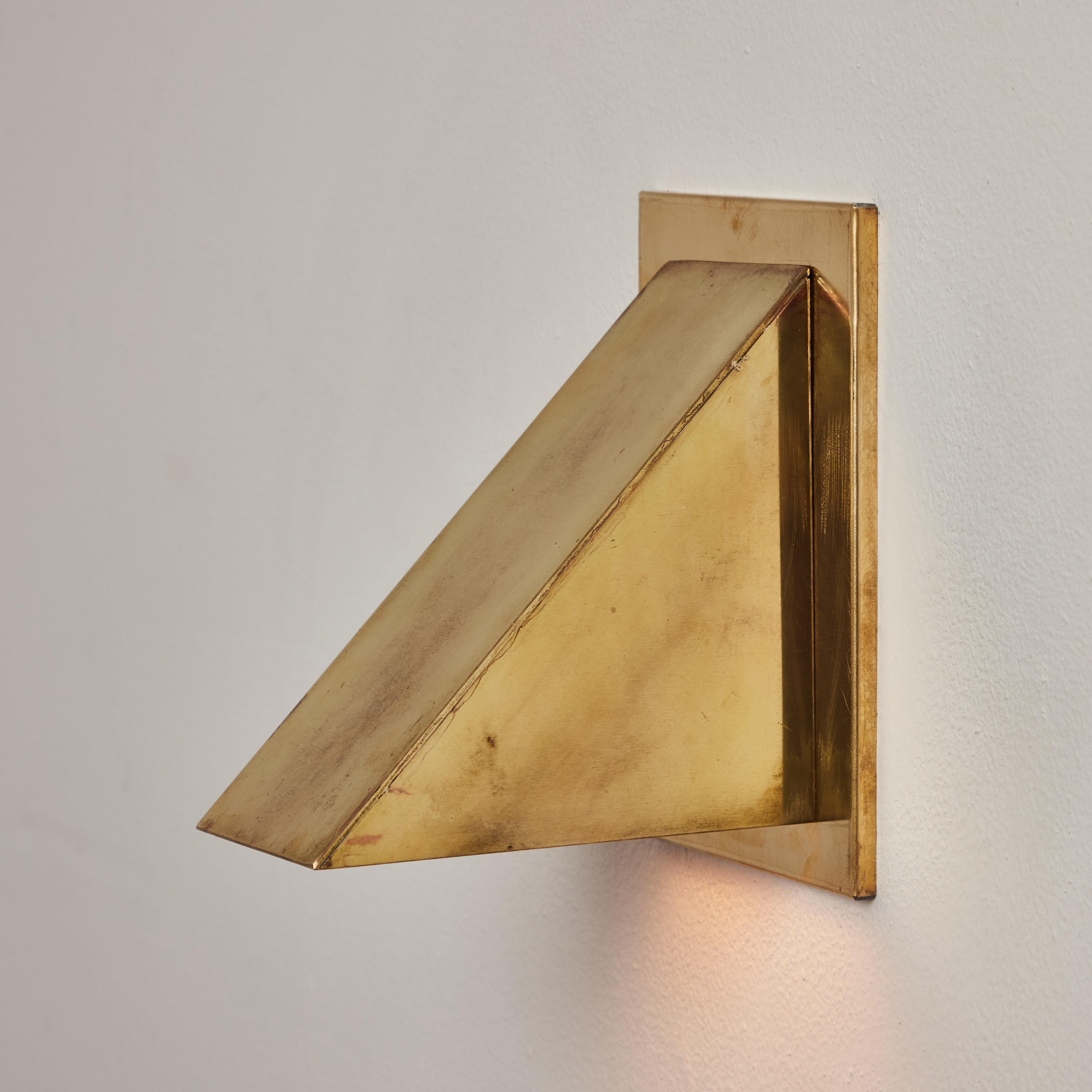 Jonas Bohlin 'Oxid' Raw Brass Outdoor Wall Light for Örsjö For Sale 2