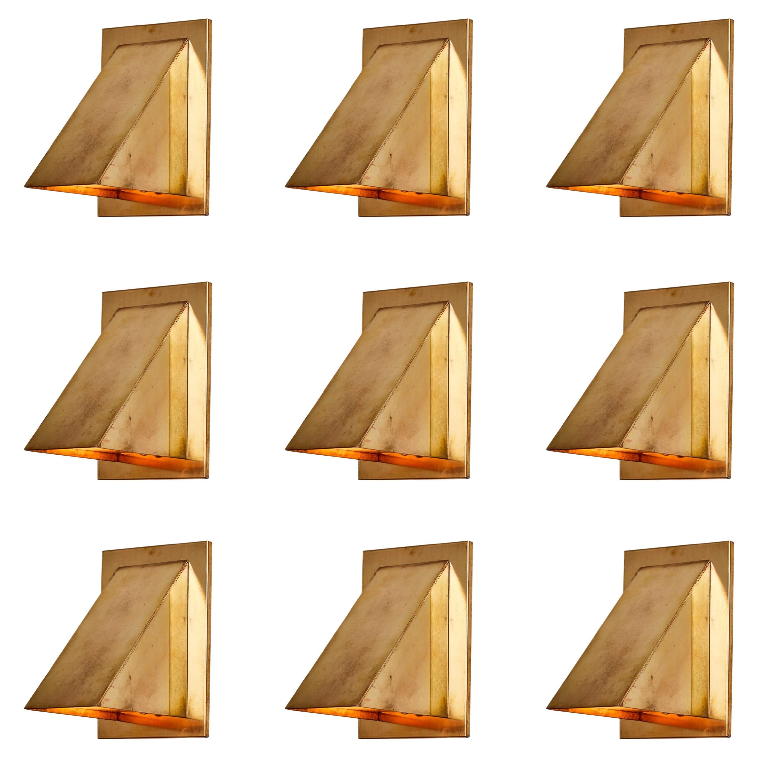 Lampada da parete per esterni in ottone grezzo 'Oxid' di Jonas Bohlin per Örsjö