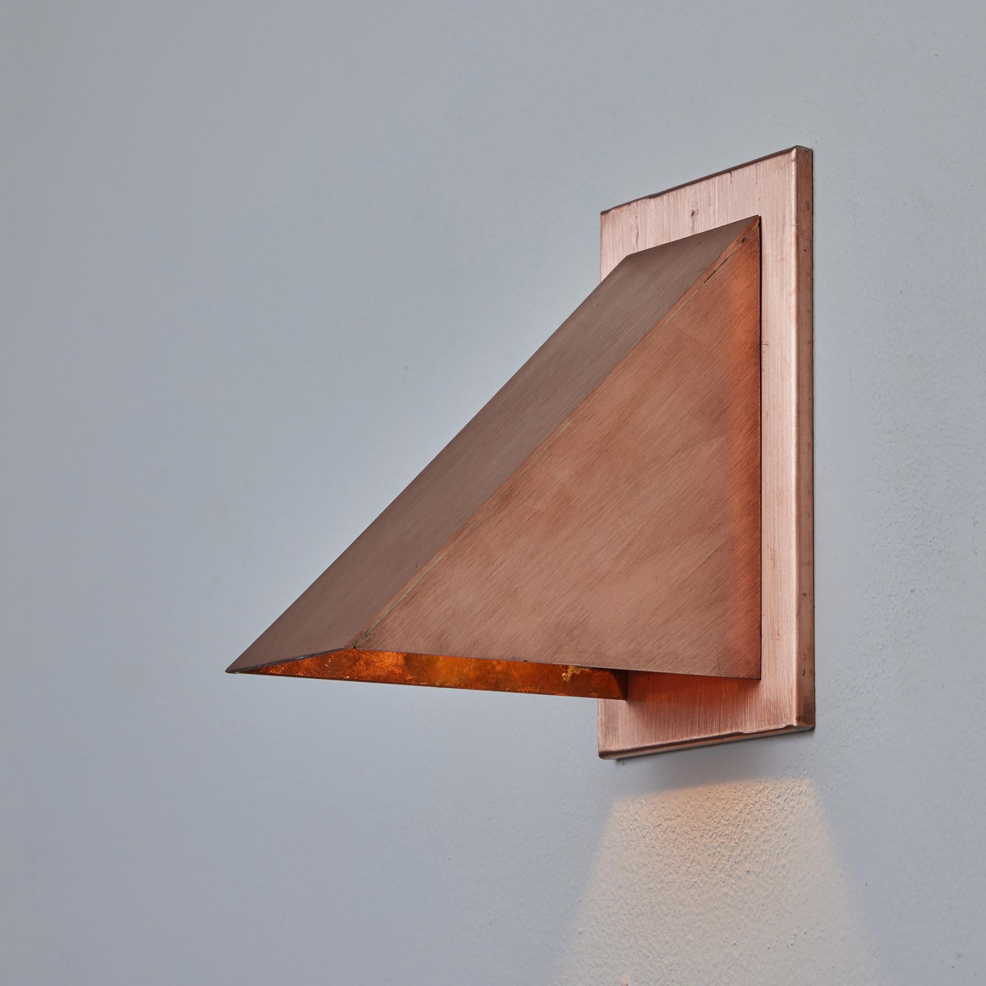 Swedish Jonas Bohlin 'Oxid' Raw Copper Outdoor Wall Light for Örsjö For Sale