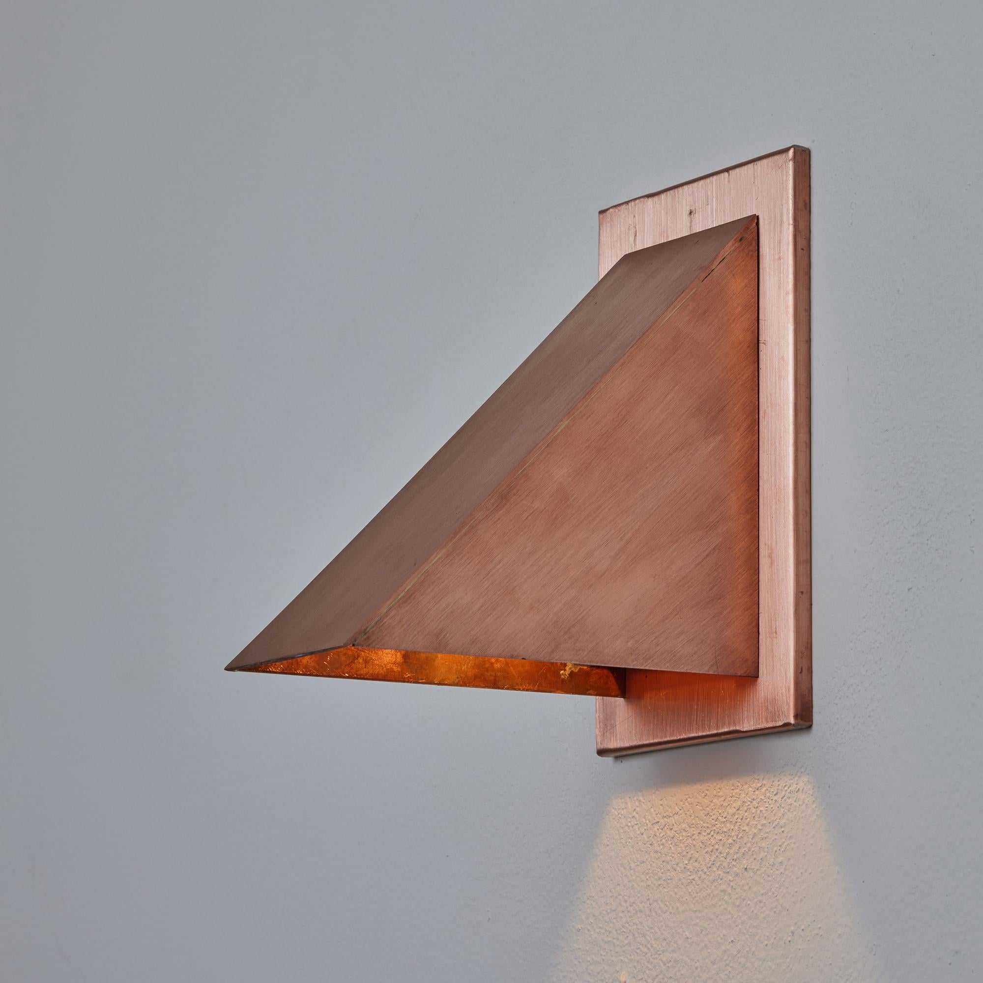 Scandinavian Modern Jonas Bohlin 'Oxid' Raw Copper Outdoor Wall Light for Örsjö For Sale