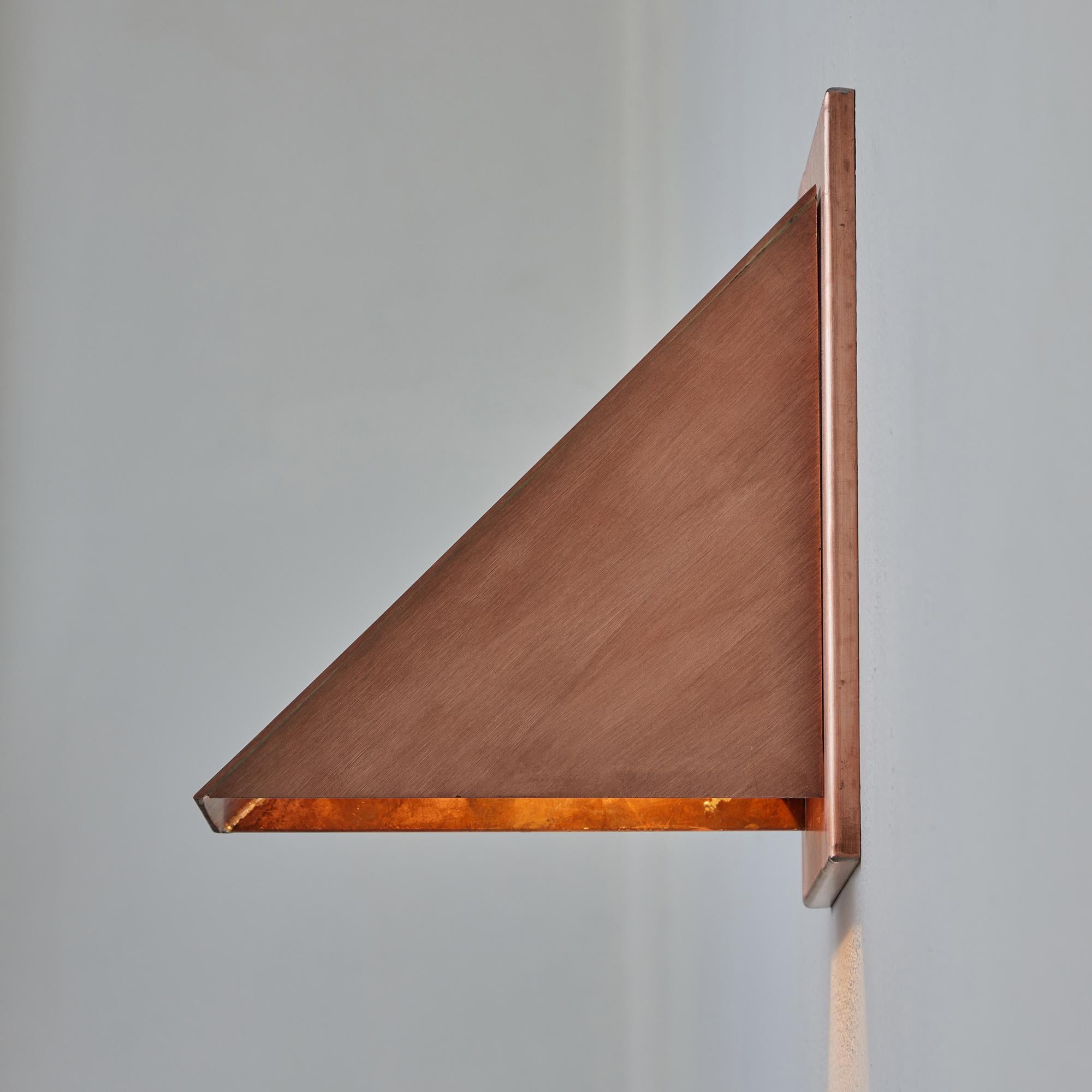 Opaline Glass Jonas Bohlin 'Oxid' Raw Copper Outdoor Wall Light for Örsjö For Sale