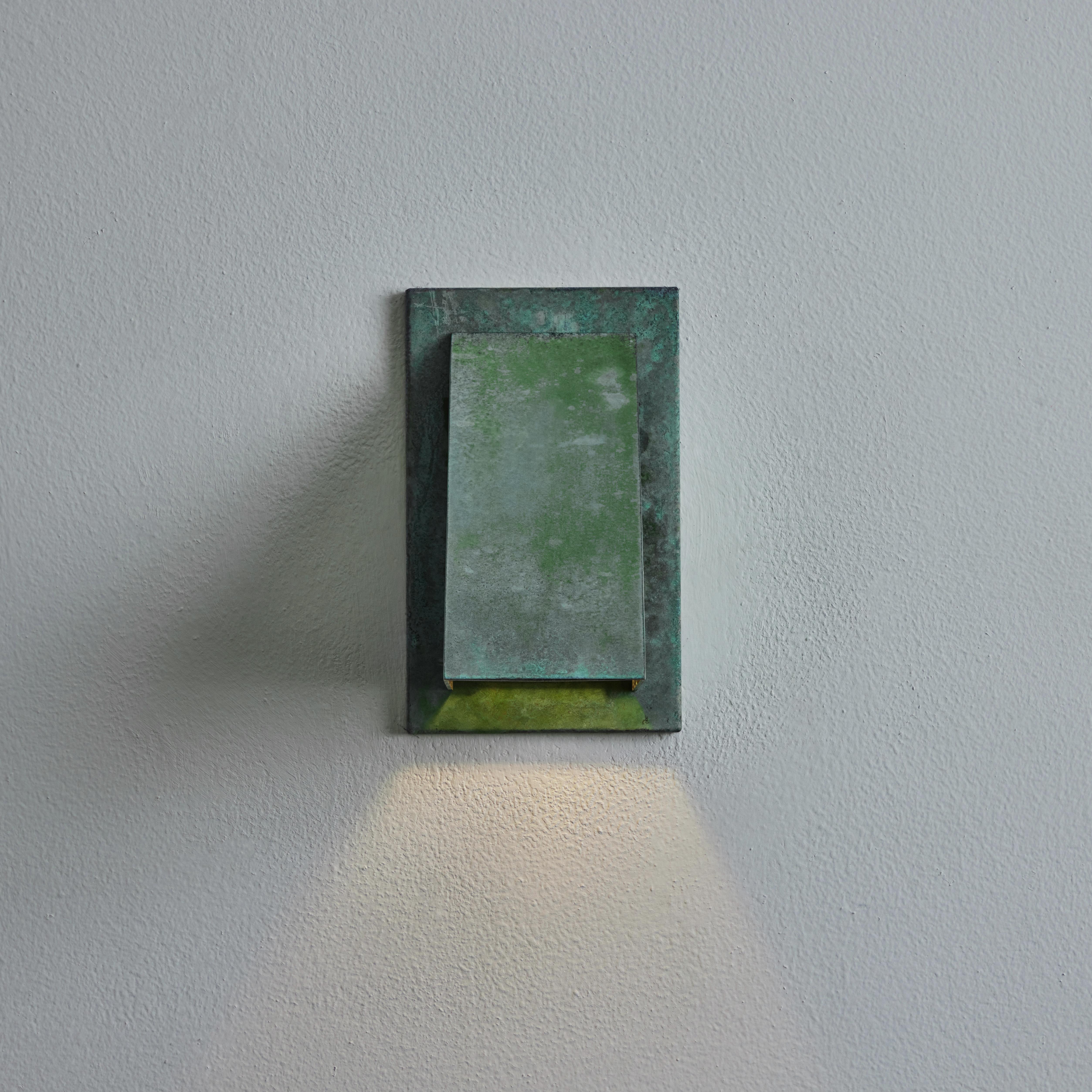 Jonas Bohlin 'Oxid' Verdigris Patinated Outdoor Wall Light for Örsjö For Sale 1