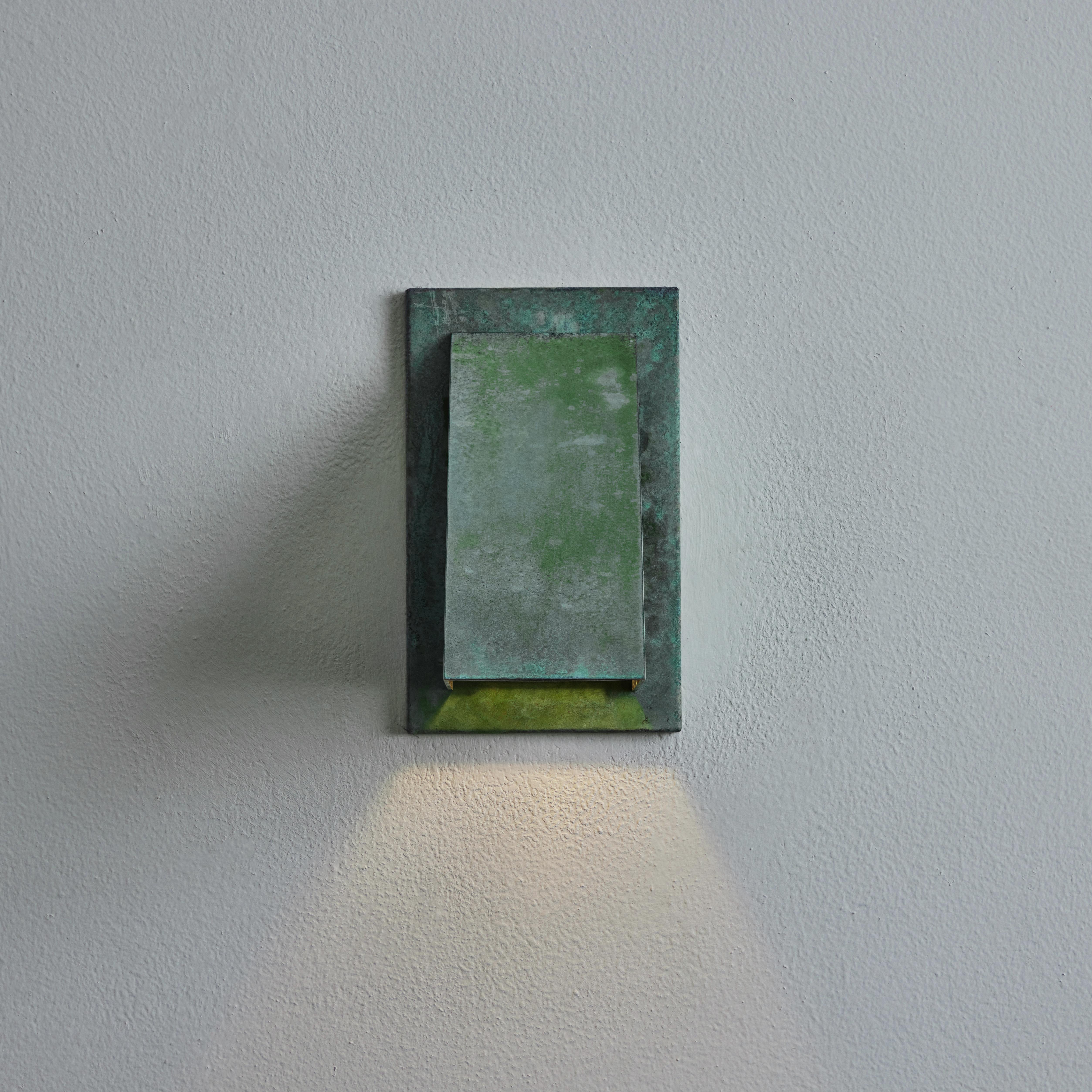 Metal Jonas Bohlin 'Oxid' Verdigris Patinated Outdoor Wall Light for Örsjö For Sale