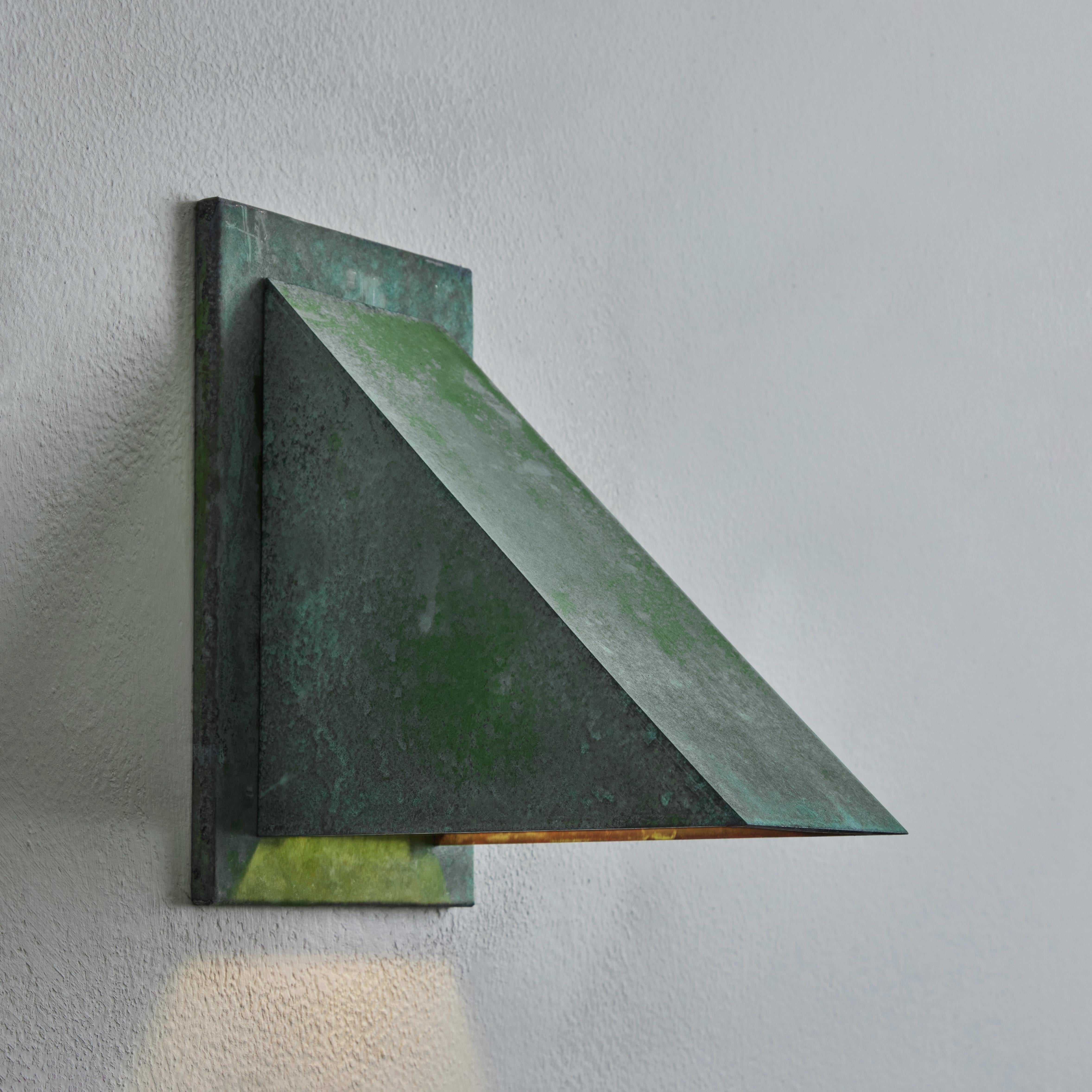 Jonas Bohlin 'Oxid' Verdigris Patinated Outdoor Wall Light for Örsjö For Sale 4