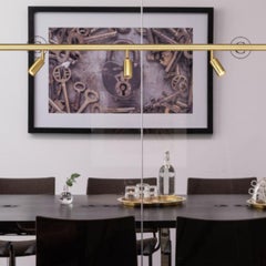 Jonas Bohlin 'Starlight 3' Brass Ceiling Light for Örsjö