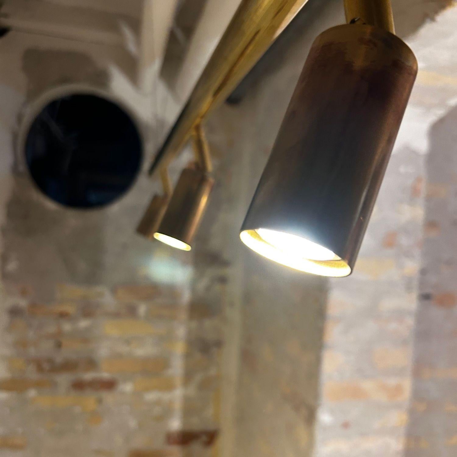 Scandinavian Modern Jonas Bohlin 'Starlight 6' Brass Ceiling Light for Örsjö For Sale