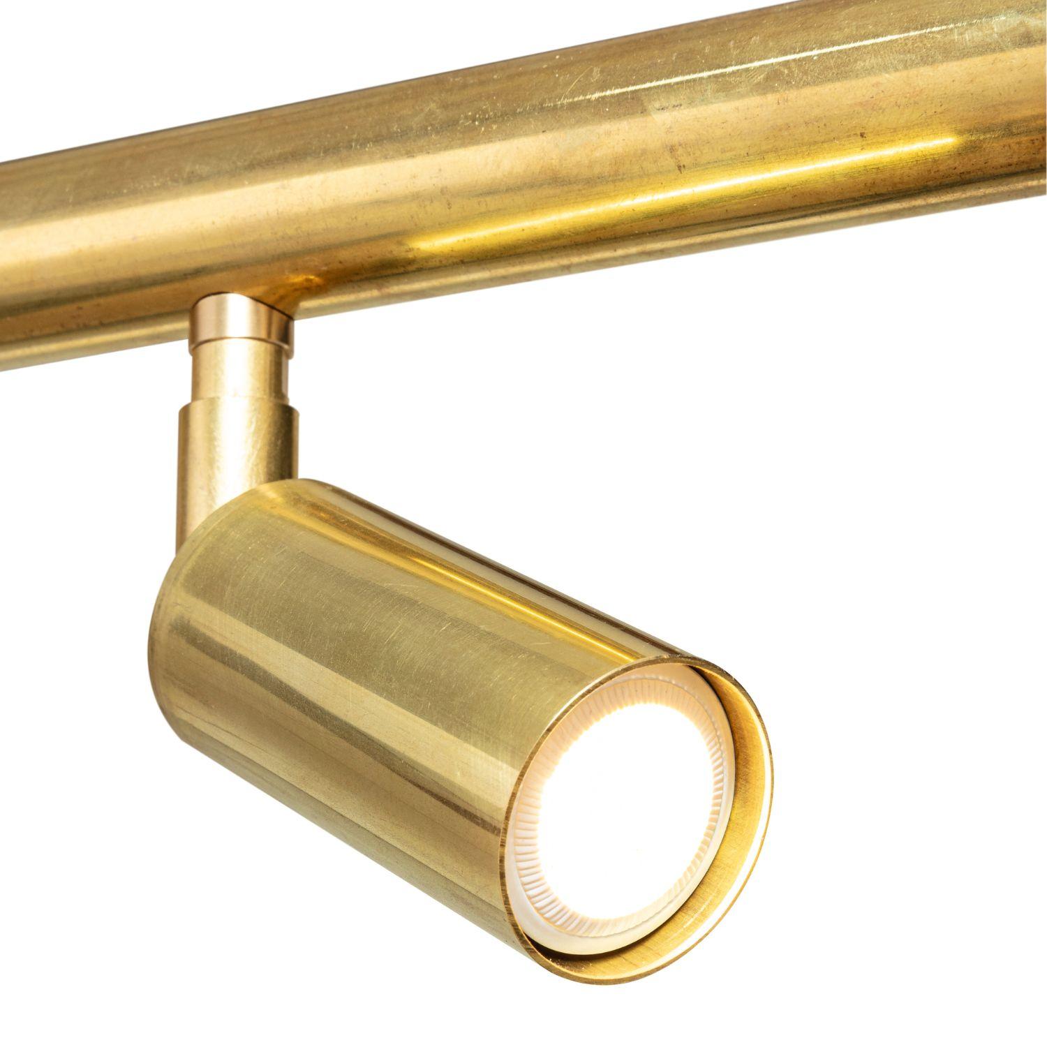Swedish Jonas Bohlin 'Starlight 6' Brass Ceiling Light for Örsjö For Sale