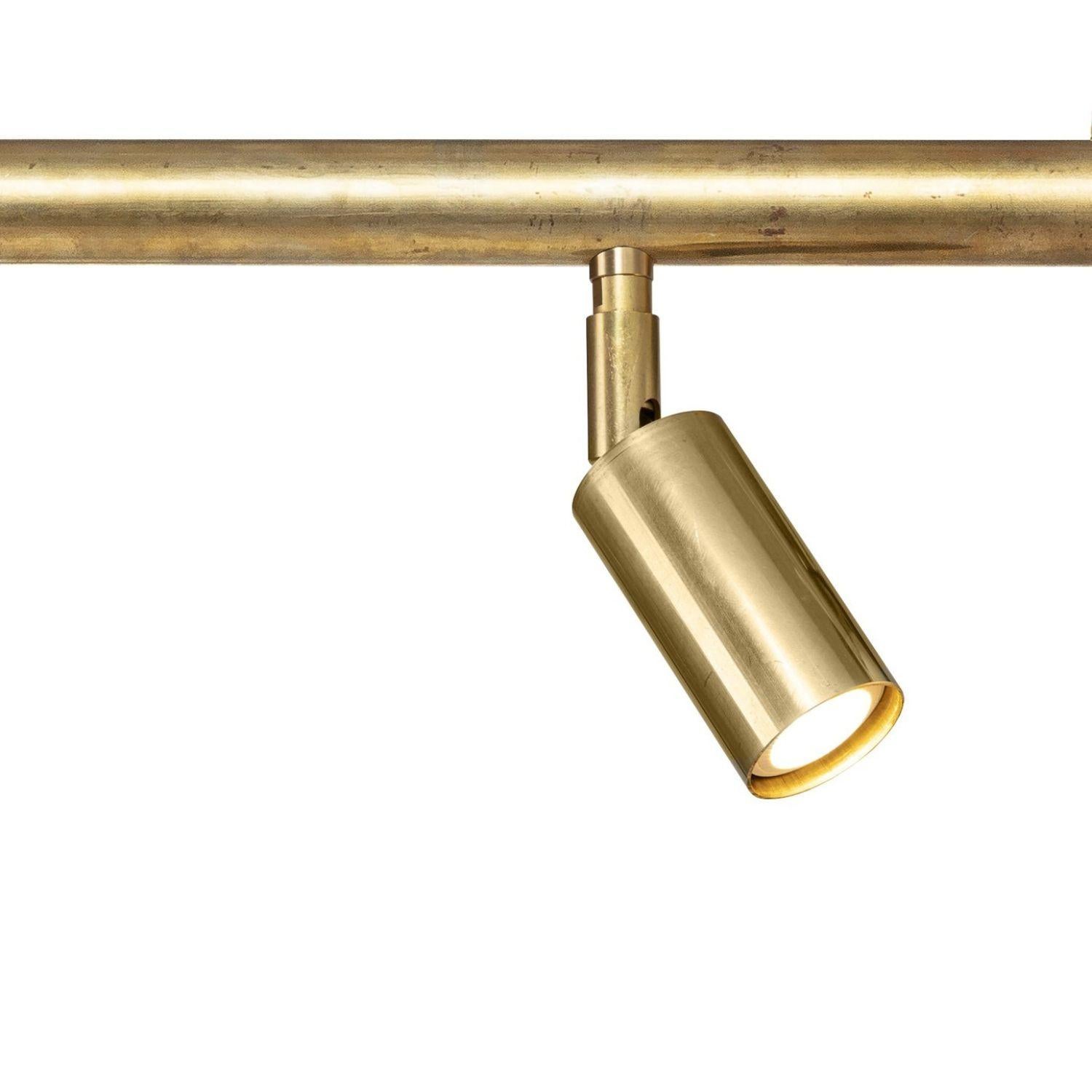Contemporary Jonas Bohlin 'Starlight 6' Brass Ceiling Light for Örsjö For Sale