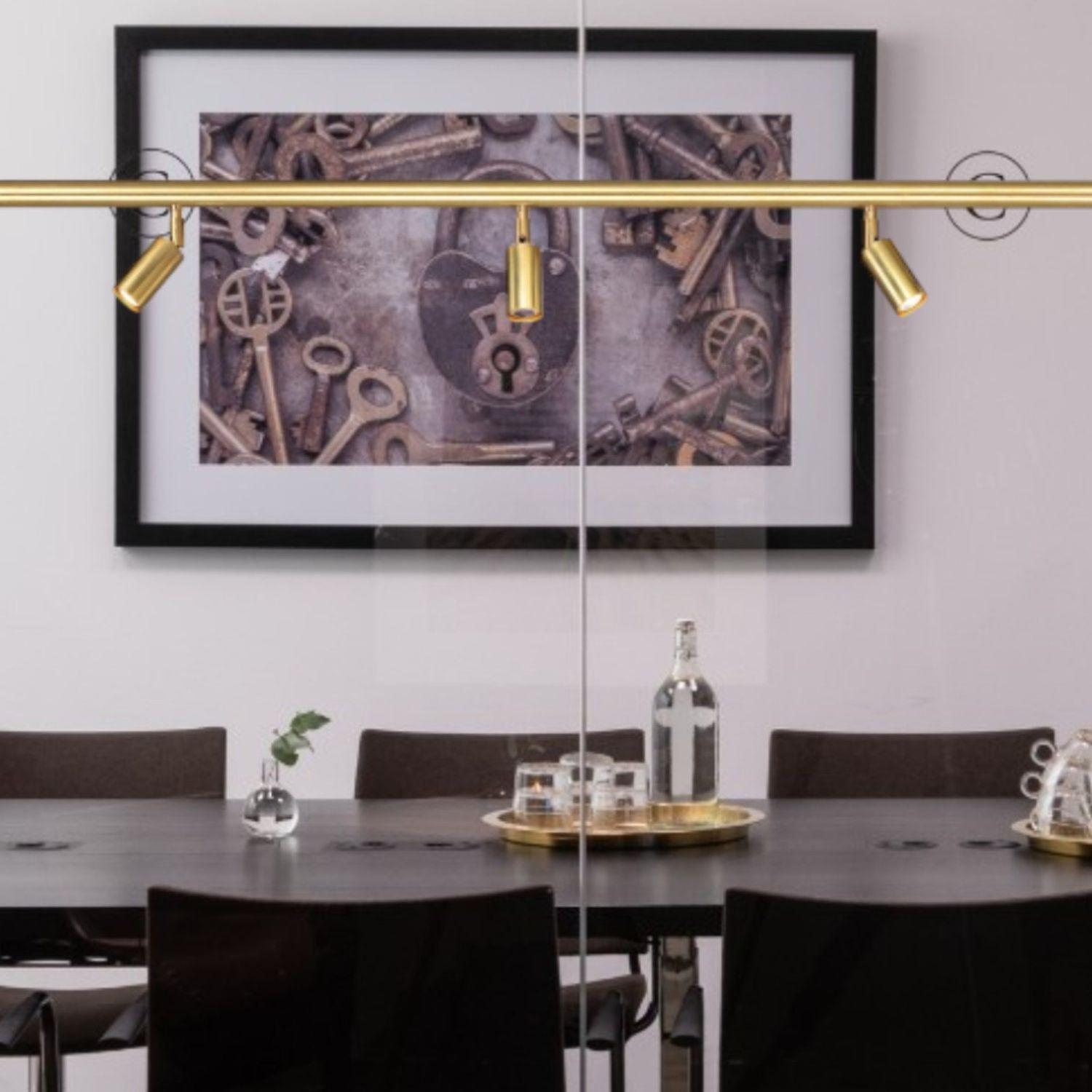 Jonas Bohlin 'Starlight 6' Brass Ceiling Light for Örsjö For Sale 1