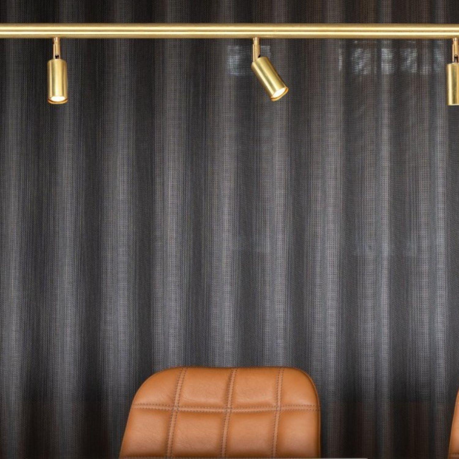 Jonas Bohlin 'Starlight 6' Brass Ceiling Light for Örsjö For Sale 2