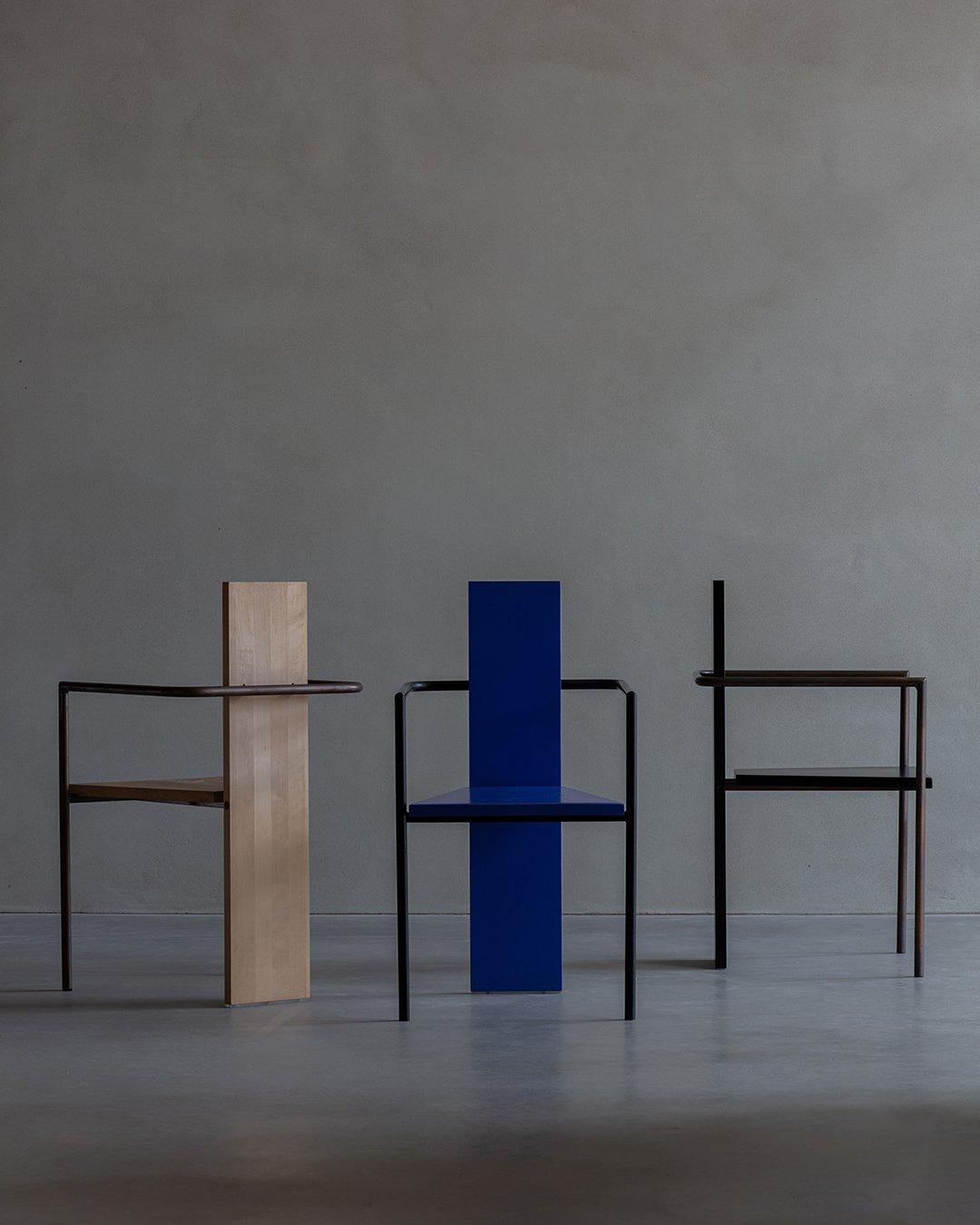 Jonas Bohlin, Stuhl aus Holzbeton, schwarz, hergestellt von Källemo (Schwedisch) im Angebot