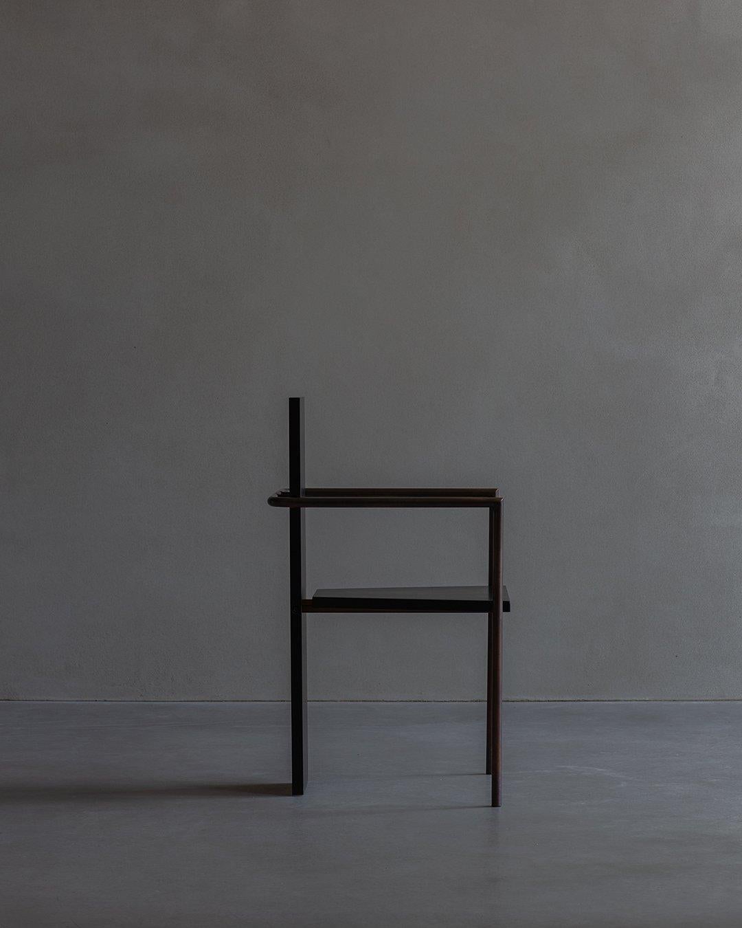 20th Century Jonas Bohlin, Wooden Concrete Chair, black, Produced by Källemo For Sale