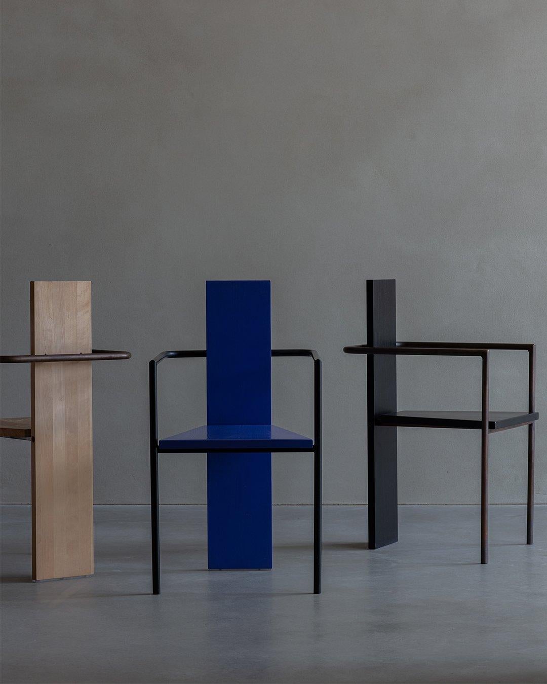 Jonas Bohlin, Wooden Concrete Chair, black, Produced by Källemo For Sale 2