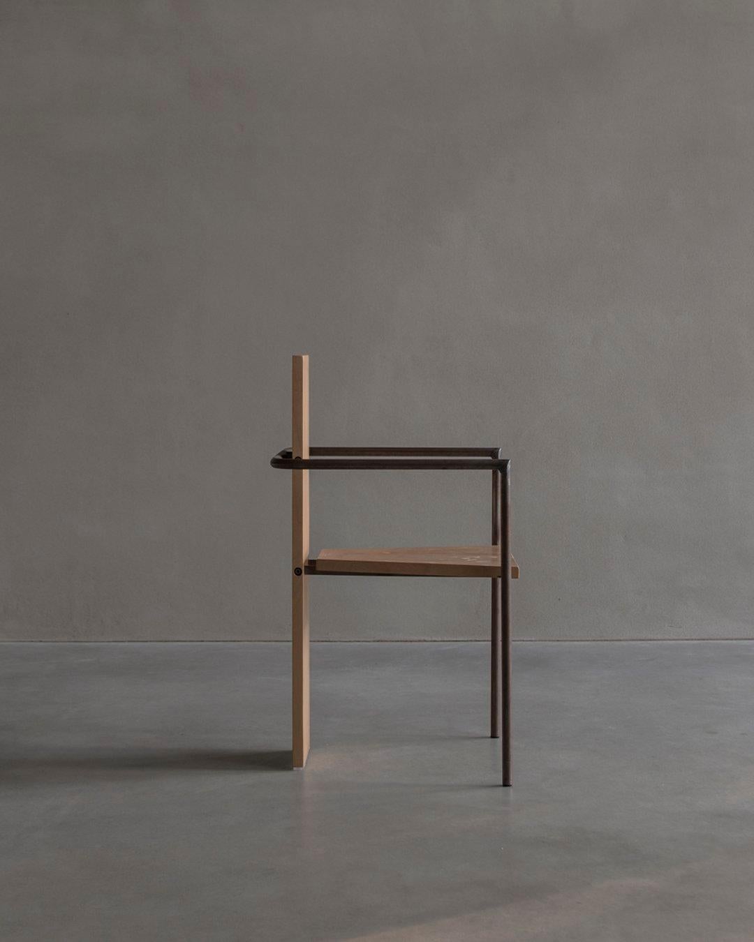 Swedish Jonas Bohlin, Wooden Concrete Chair, natural, Produced by Källemo For Sale