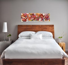 A Lot of Things - Red Abstract Expressionist Street Art Original Painting