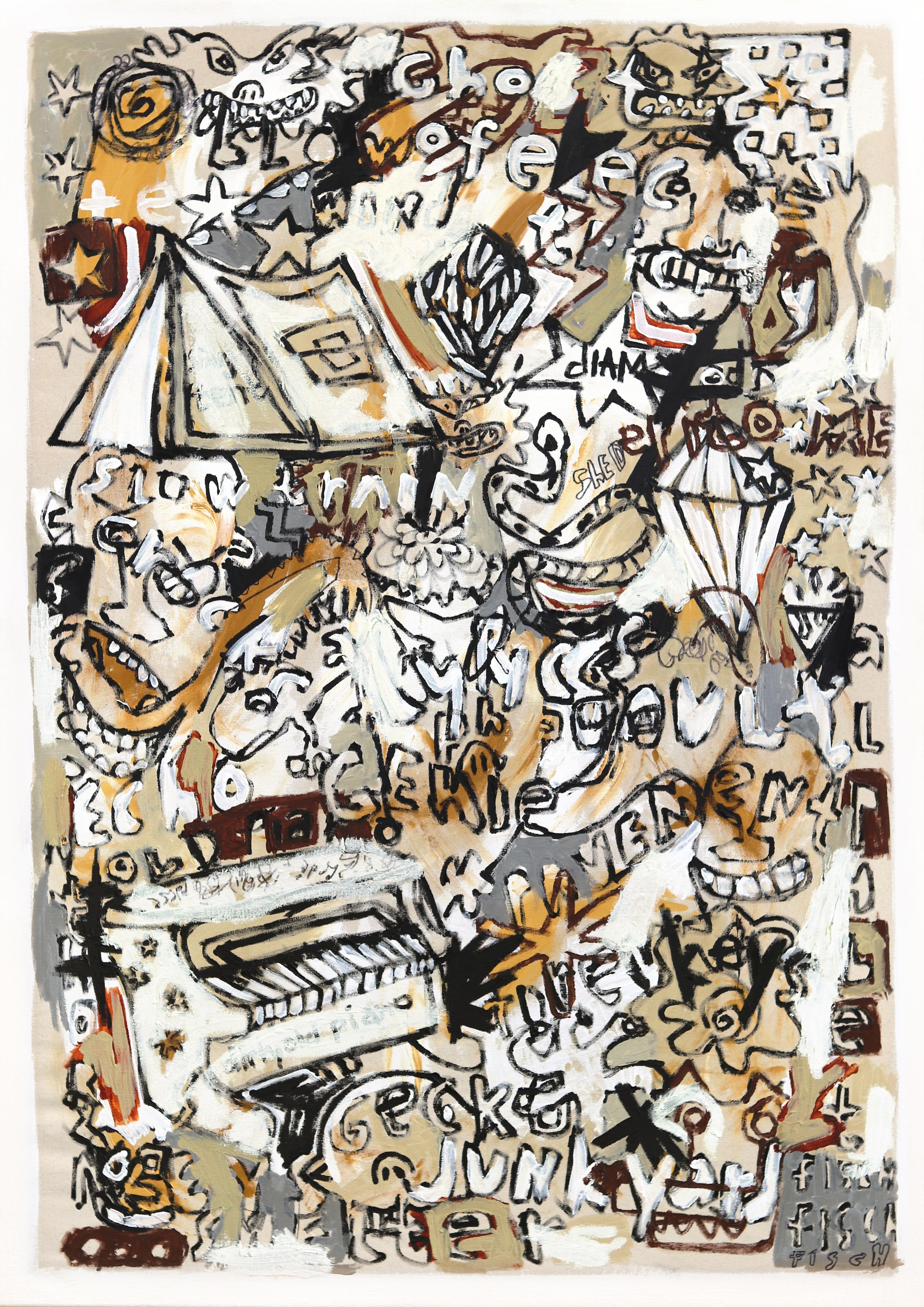 Cash on the Barrelhead - Abstract Expressionist Spontaneous Contemporary Art