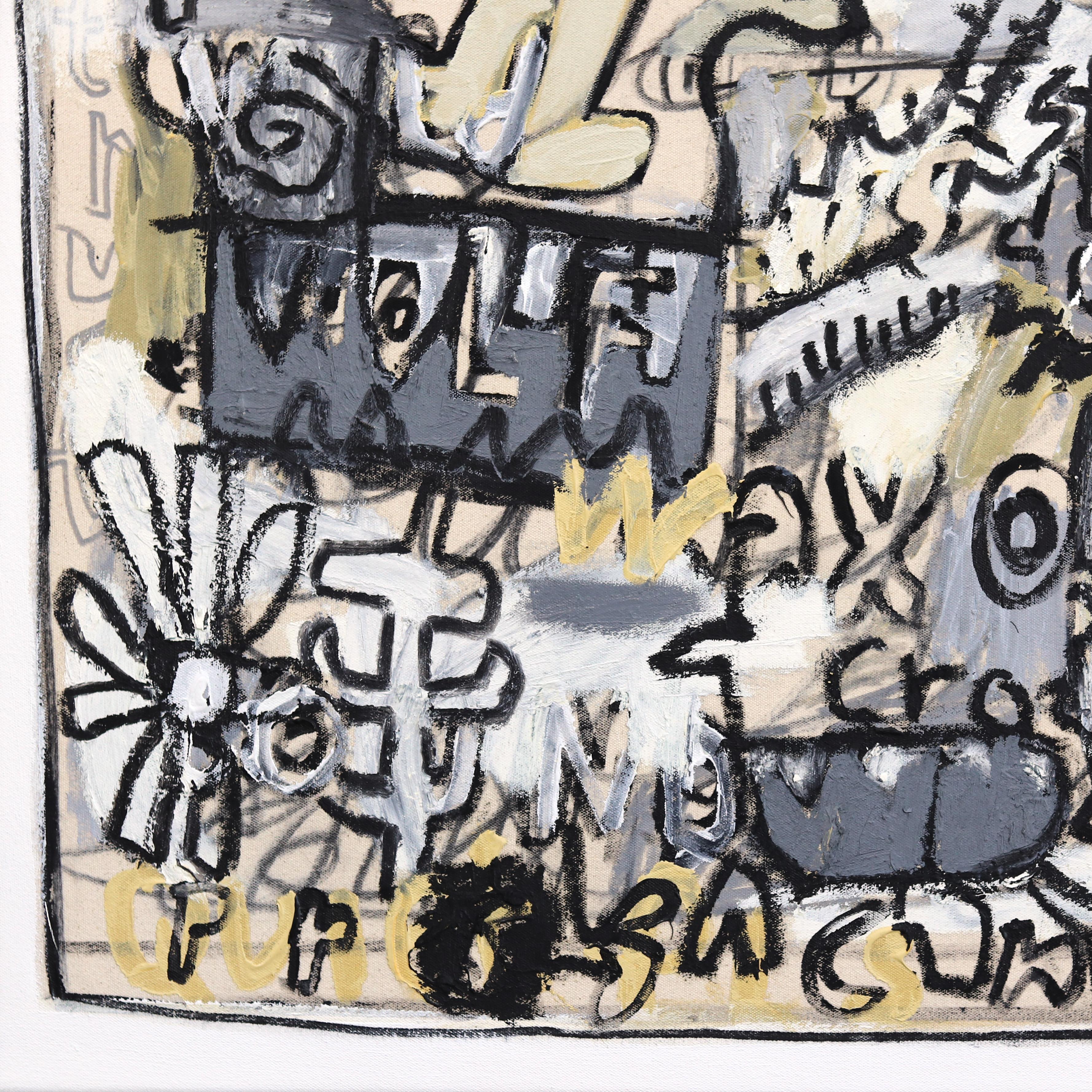 City Feet - Abstract Energetic Expressionist Spontaneous Contemporary Painting For Sale 2