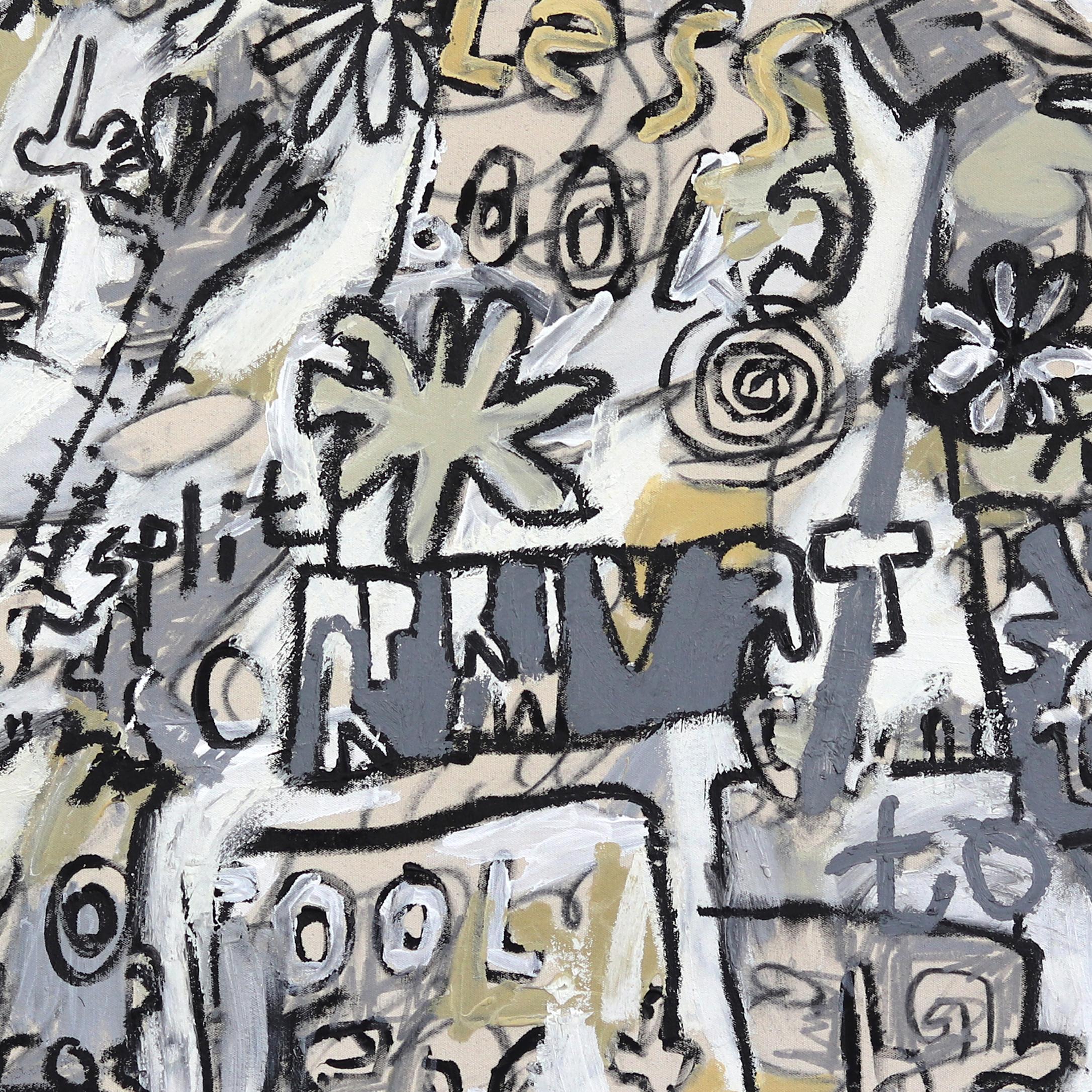 City Feet - Abstract Energetic Expressionist Spontaneous Contemporary Painting For Sale 5