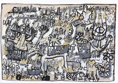 City Feet - Abstract Energetic Expressionist Spontaneous Contemporary Painting