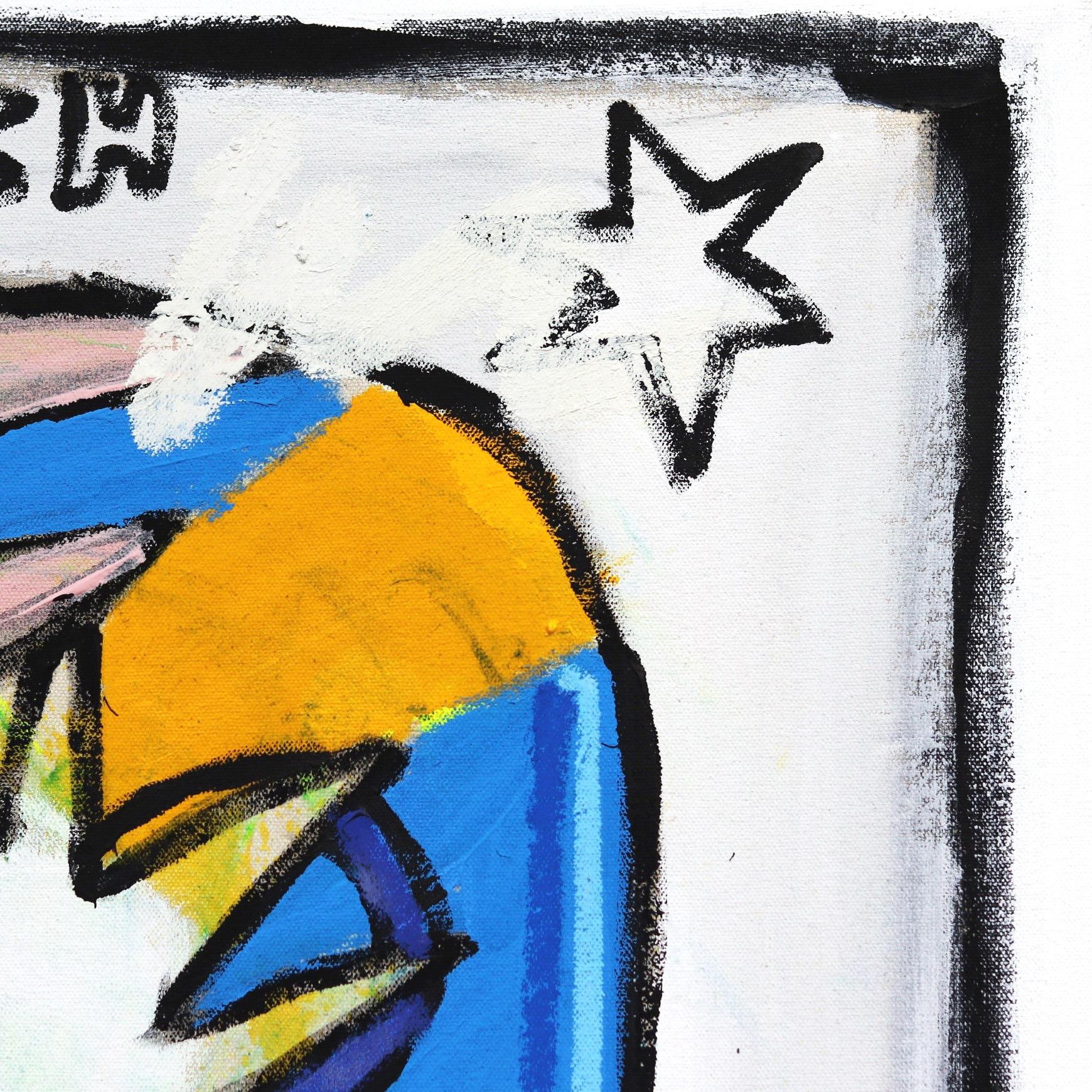 Le immagini dell'artista svedese Jonas Fisch sono vibranti di commenti colorati sulla società - passata e presente - trasformati in figure, parole e forme. Le sue tele pesantemente stratificate sono le fondamenta di un nuovo dialogo visivo. Fisch