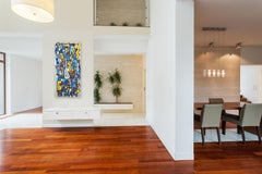 Das kühne abstrakte Porträt "Electric Jimi" fängt die Energie von Jimi Hendrix ein