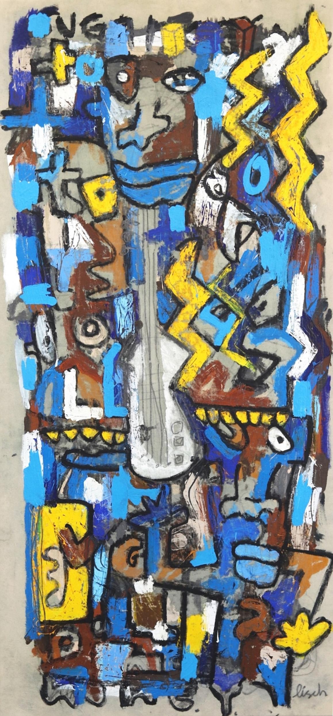 Jonas Fisch Abstract Painting - Electric Jimi