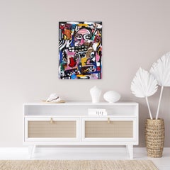 Thriller exótico - Figuras orgánicas de textura colorida en capas Formas contemporáneas