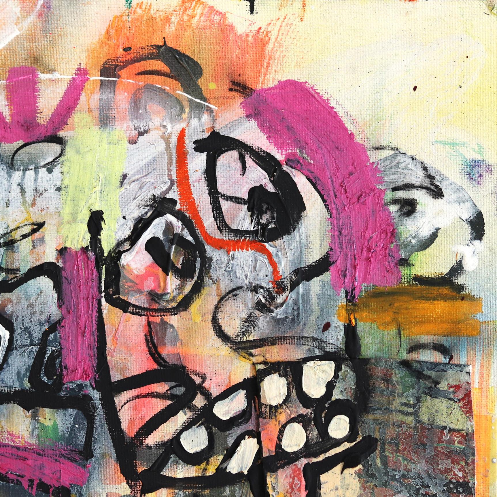 Loadstar - Pittura astratta figurativa contemporanea a strati - Painting Pop Art di Jonas Fisch