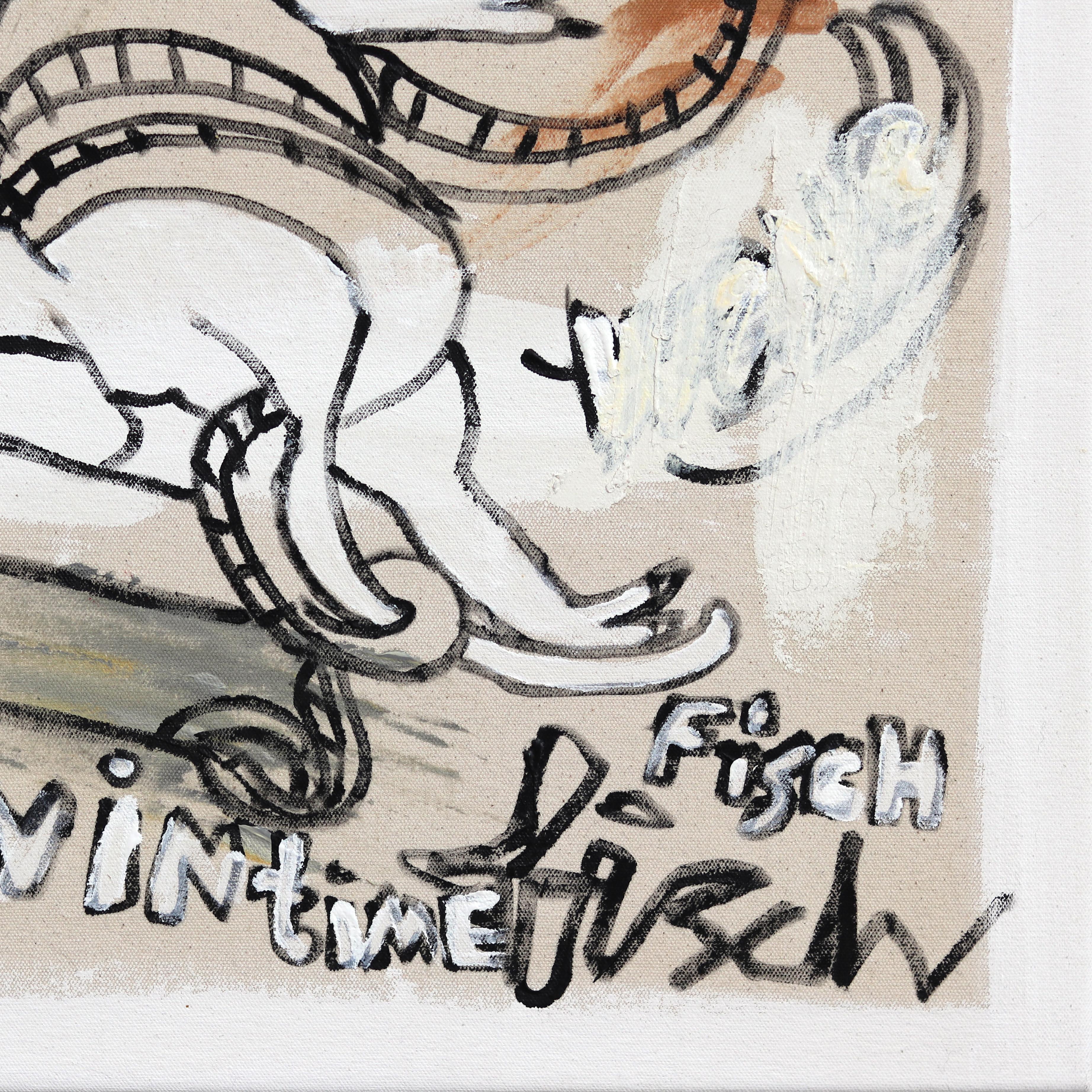 Engoulevent - Abstrait Expressionniste énergique Spontané Peinture contemporaine en vente 5