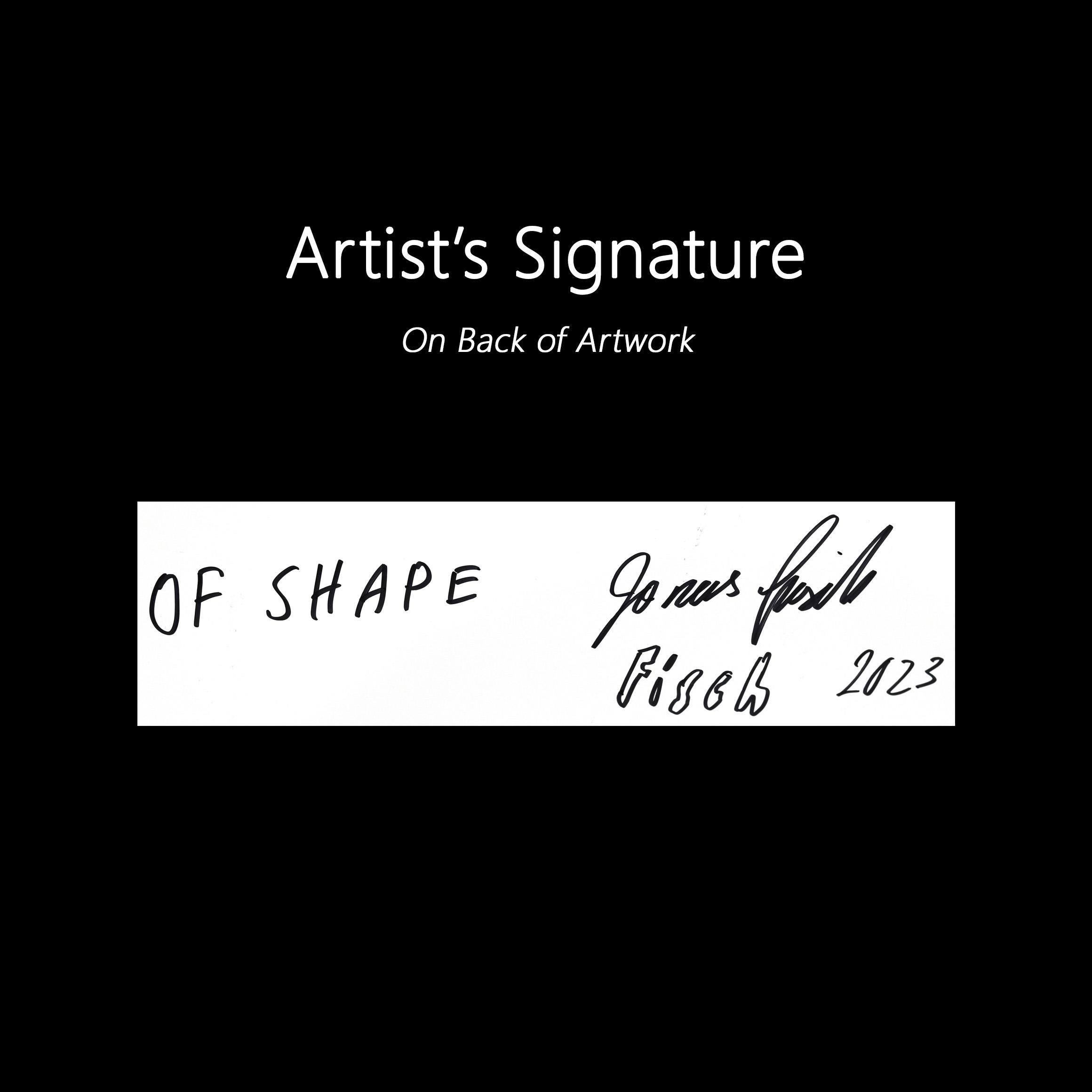 Shape of Shape - Originale farbenfrohe Mixed Media Abstrakte, lebhafte, Spontane Kunst im Angebot 2