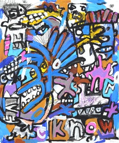De Forma - Arte Original Colorido Mixto Abstracto Vibrante Espontáneo