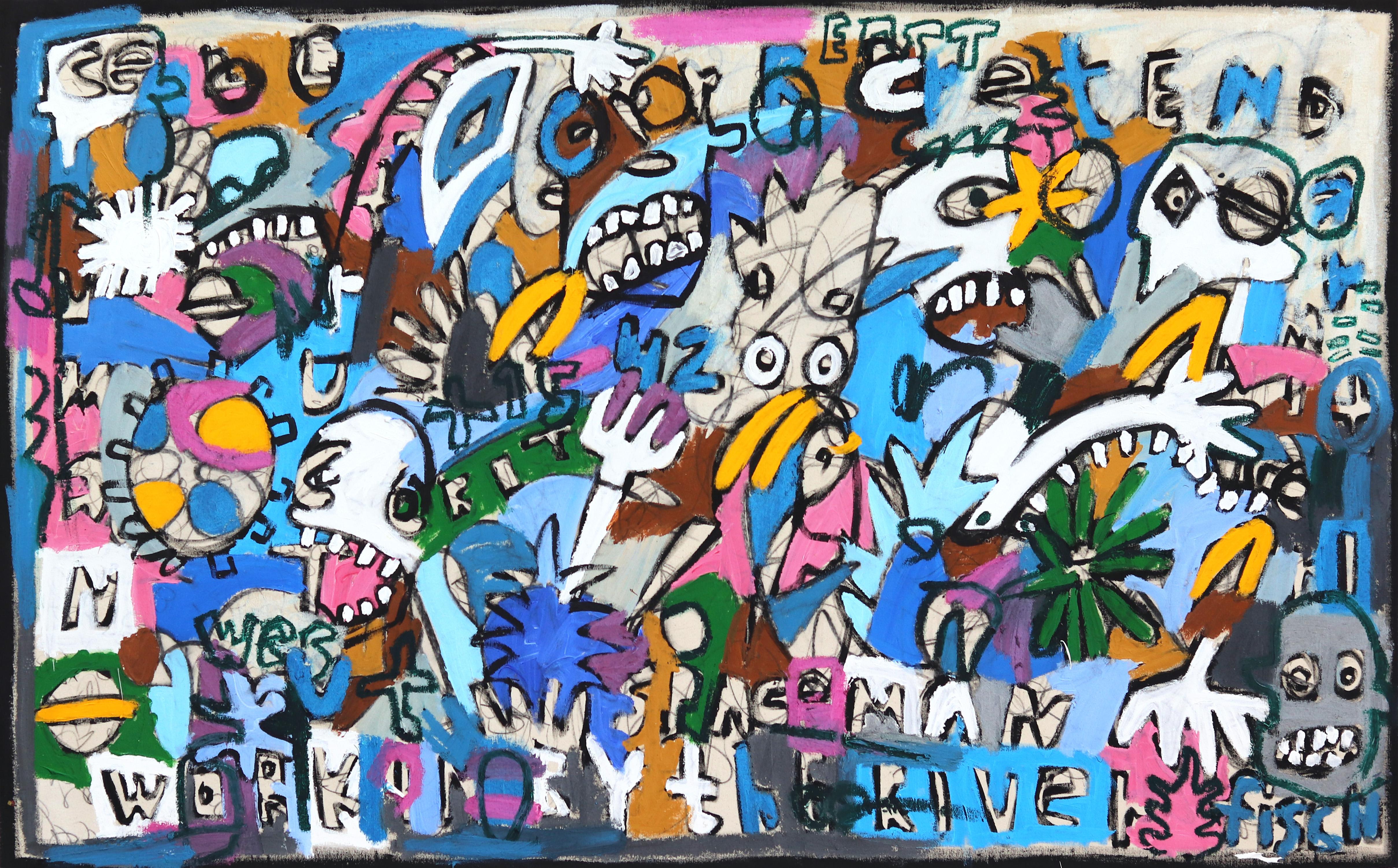 Spaceman Working By The River - Mixed Media Art by Jonas Fisch