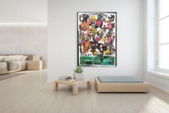 The Emotional Cowboy - Abstract Figurative Layered Acrylic Artwork