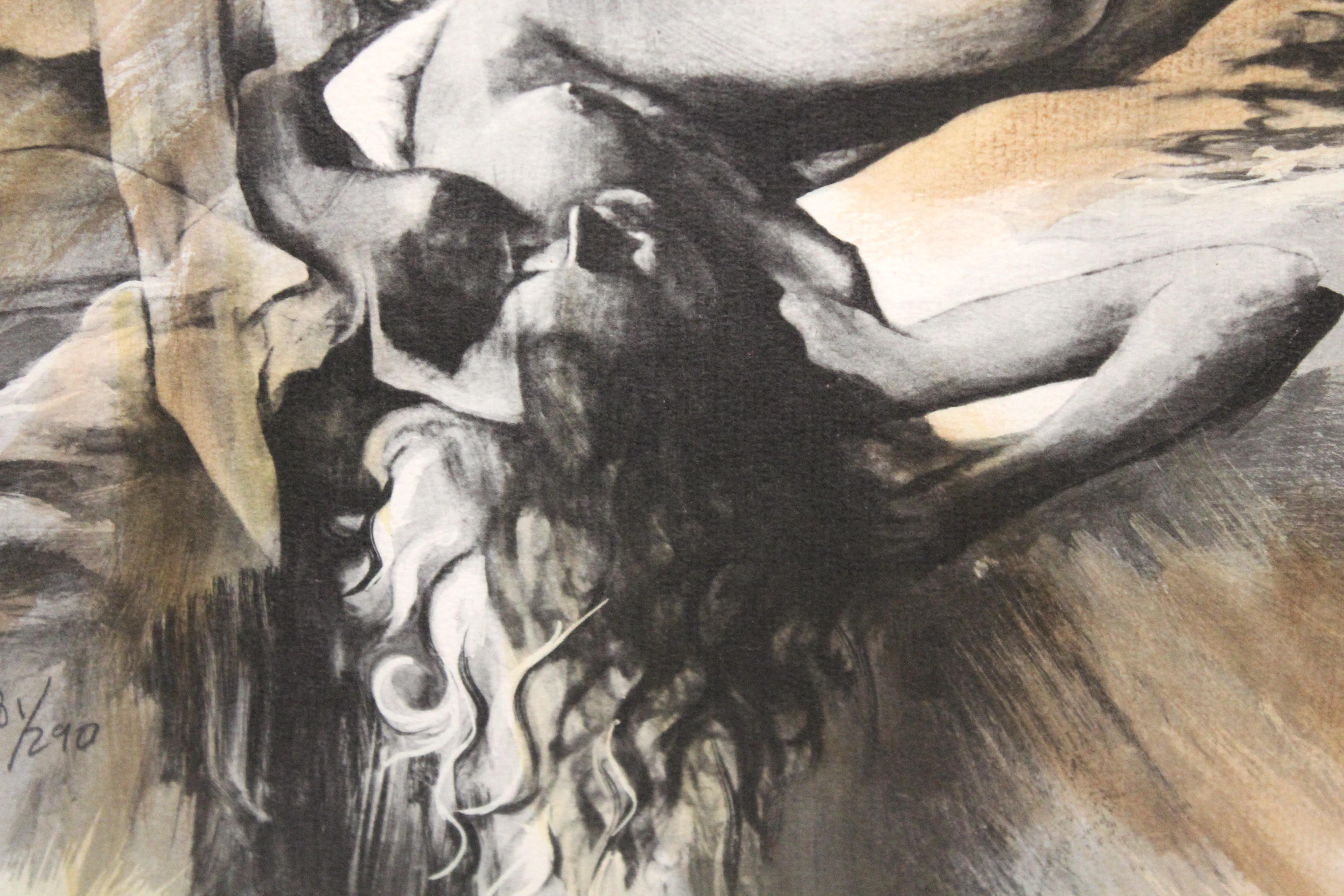 Jonas Gerard Nummerierte Lithographie 'Aktkomposition' im Angebot 1
