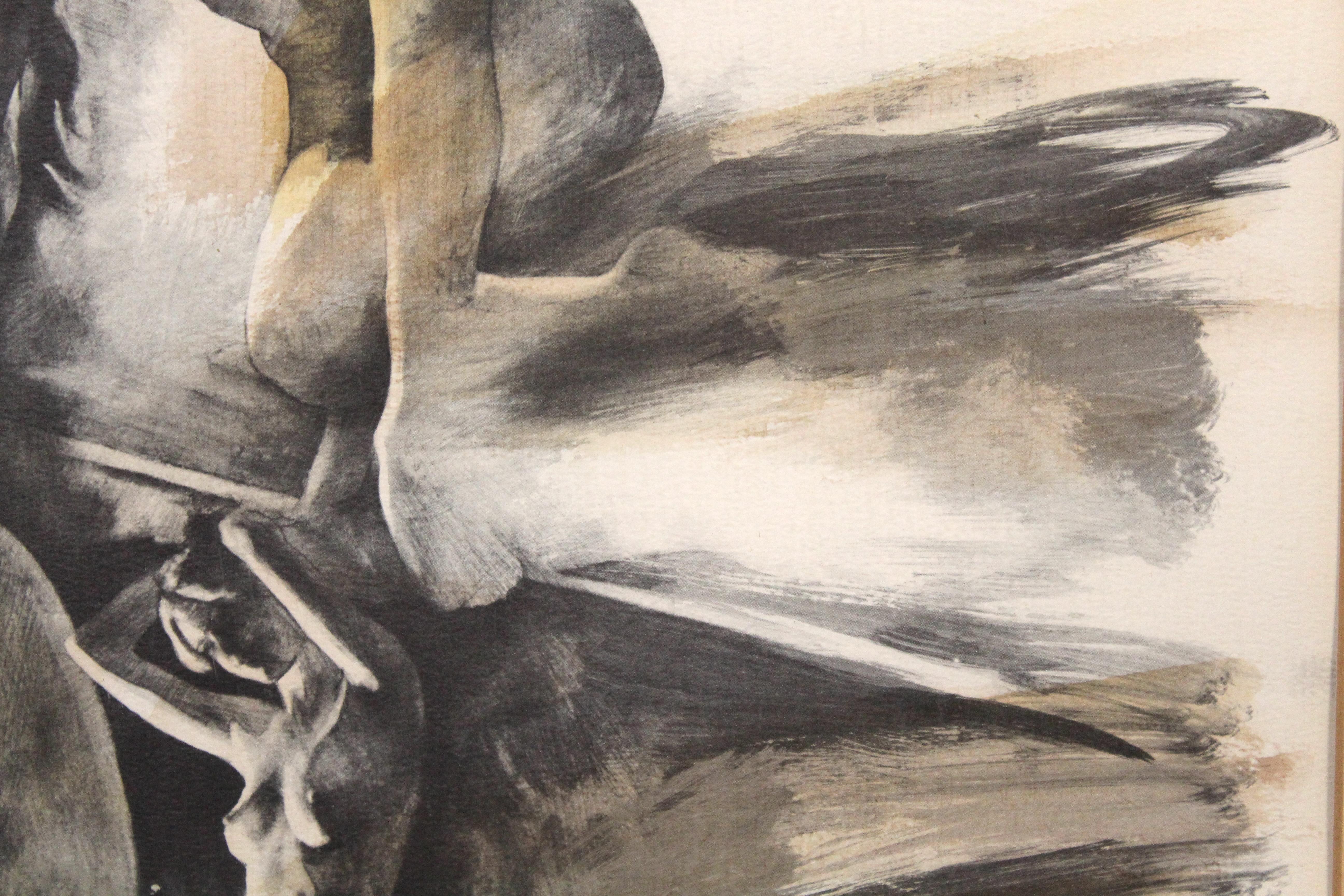Jonas Gerard Nummerierte Lithographie 'Aktkomposition' im Angebot 2