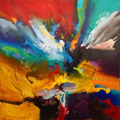 Jonas Gerard - « Presence Is » (2007) Peinture contemporaine à l'acrylique sur toile, signée