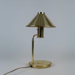 Jonas Hidle "Shoemakerserien" Tischlampe aus Messing, von Høvik Lys, Norwegen 1970er Jahre