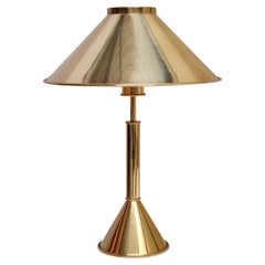 Jonas Hidle Table Lamp in Brass, Høvik Lys, Norway, 1970s
