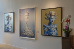 Azzurra Silver by Jonas LeRiche - Delft - Portrait - Mixed Media