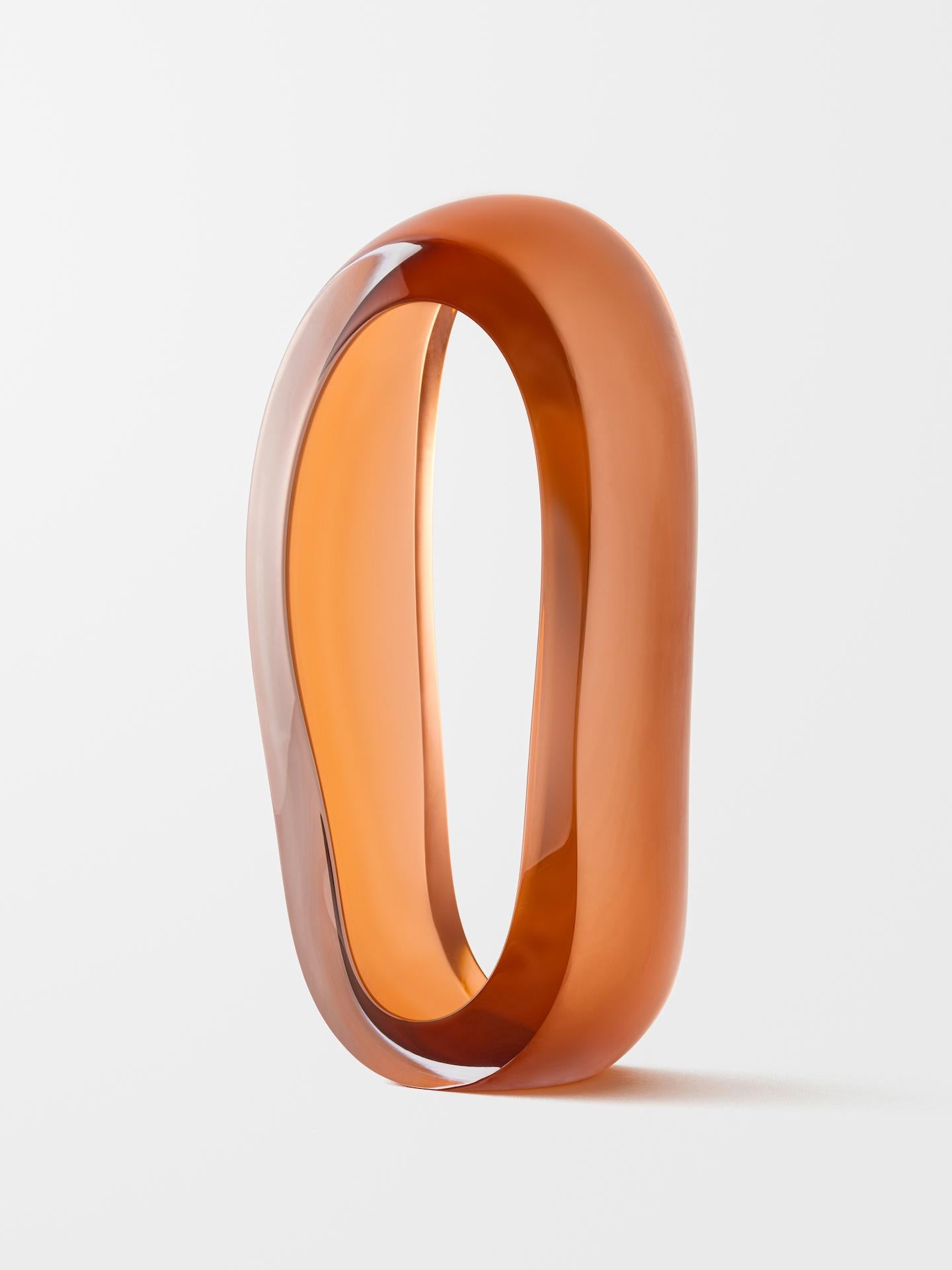 Loops (Orange) - Contemporary Sculpture by Jonas Noël Niedermann