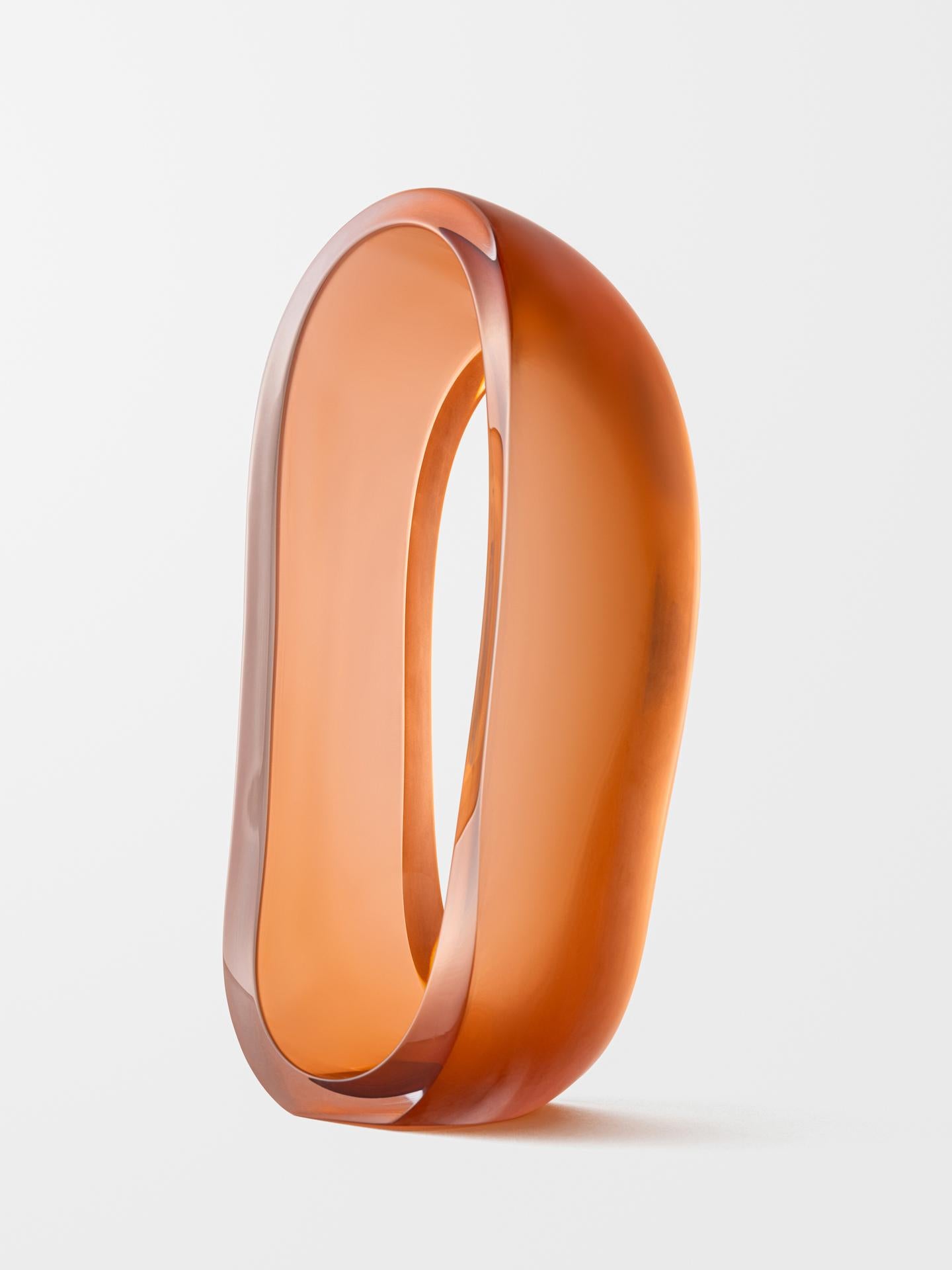 Jonas Noël Niedermann Abstract Sculpture - Loops (Orange)