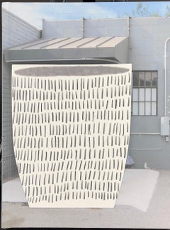 Jonas Wood Signed Collage with Hand Colored Pencil on Book Cover