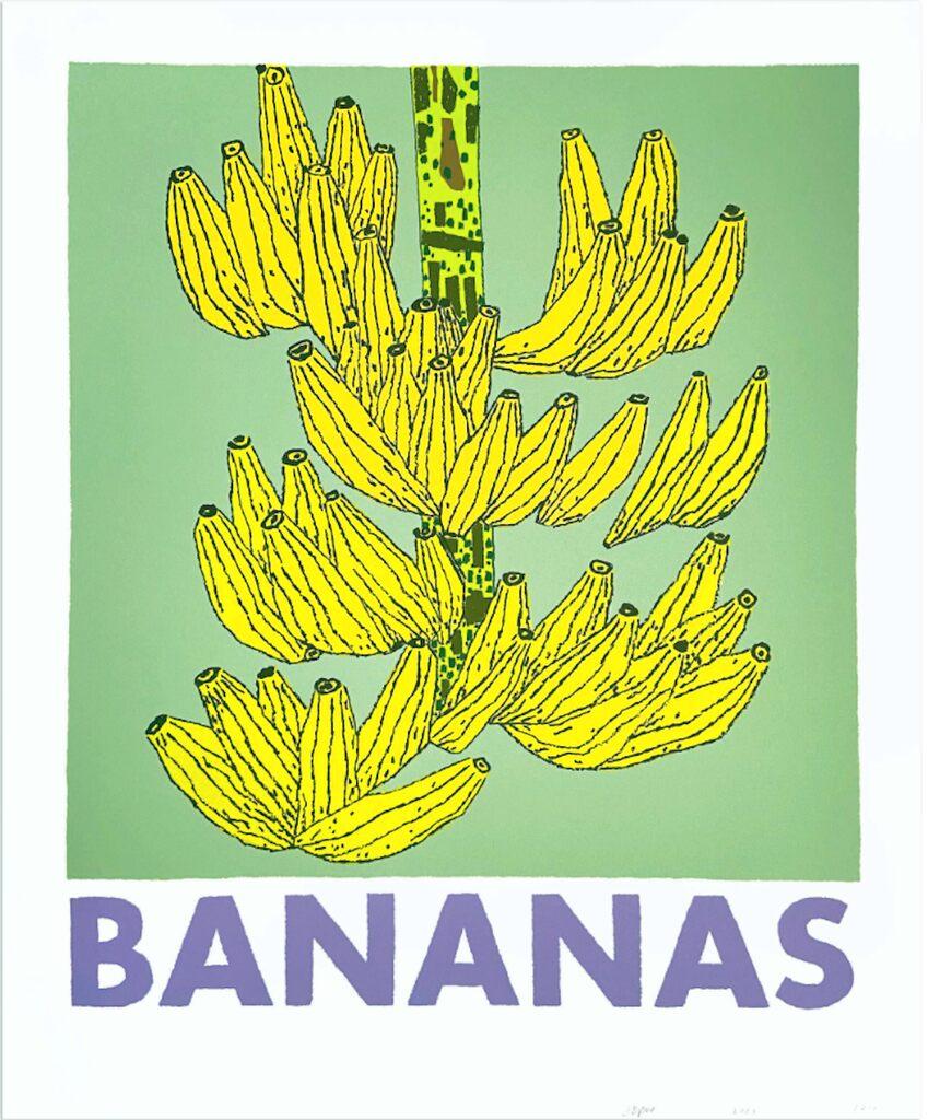 Jonas Wood Figurative Print - Bananas, for Printed Matter