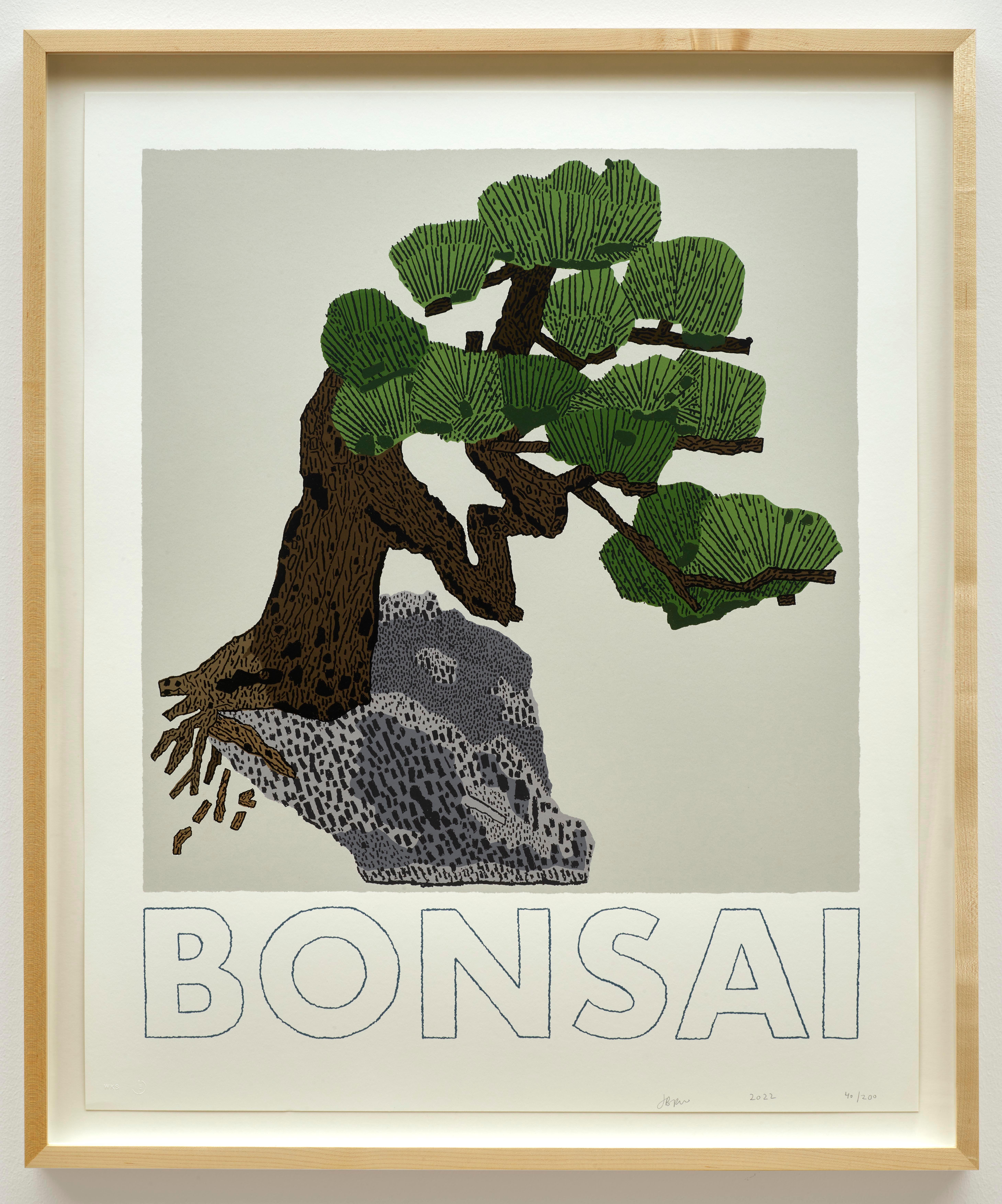 Jonas Wood Figurative Print - Bonsai