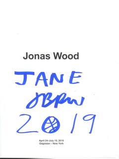 Gagosian Exhibition Catalogue: Jonas Wood Paintings, Signed & Inscribed to Jane