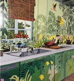 Interiors And Landscapes, 2017 David Kordansky Gallery exhibition show poster