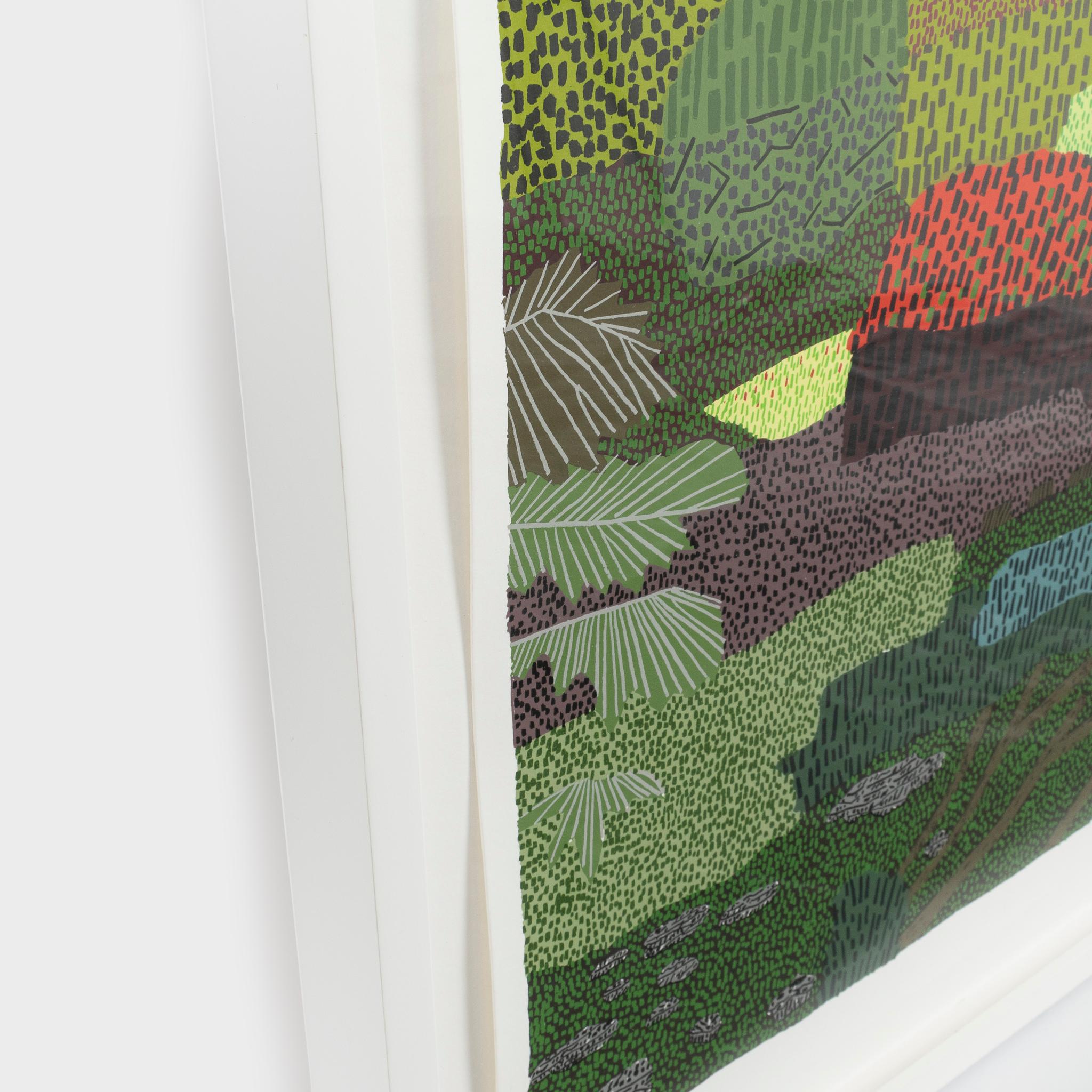 Giardino giapponese - Landscape Print Grigio di Jonas Wood