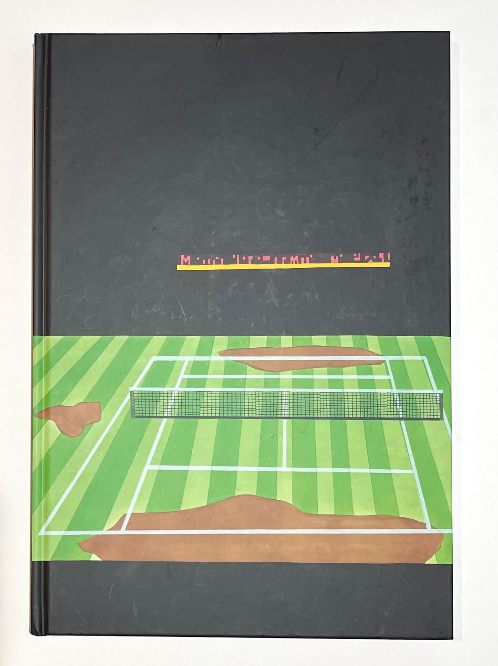 Jonas Wood 24 Tennis Court Drawings monograph (hand signed, inscribed and dated) en venta 1